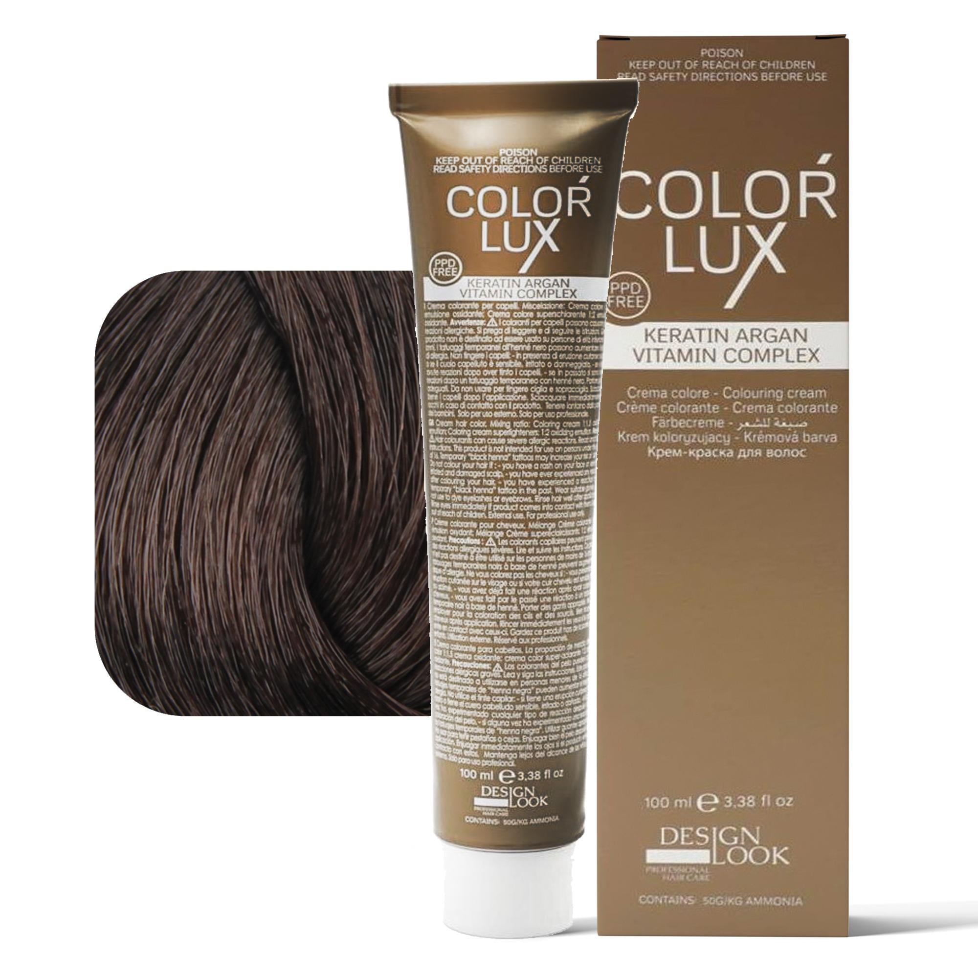 Design Look Color Lux Tintura per Capelli 100ml - 6.14