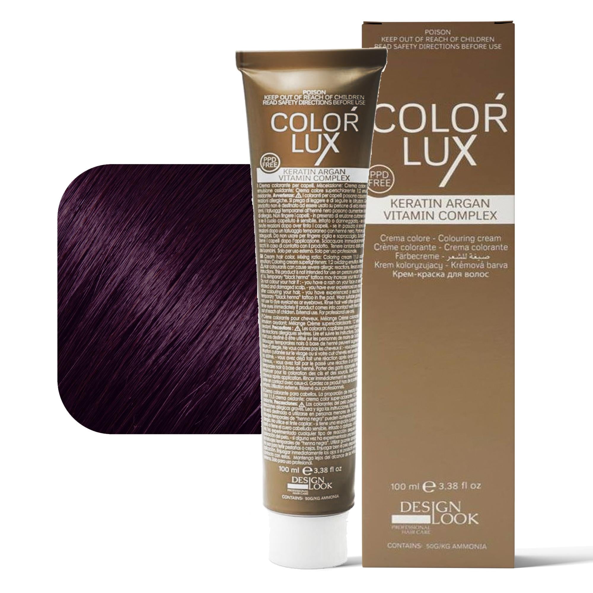 Design Look Color Lux Tintura per Capelli 100ml - 6.22