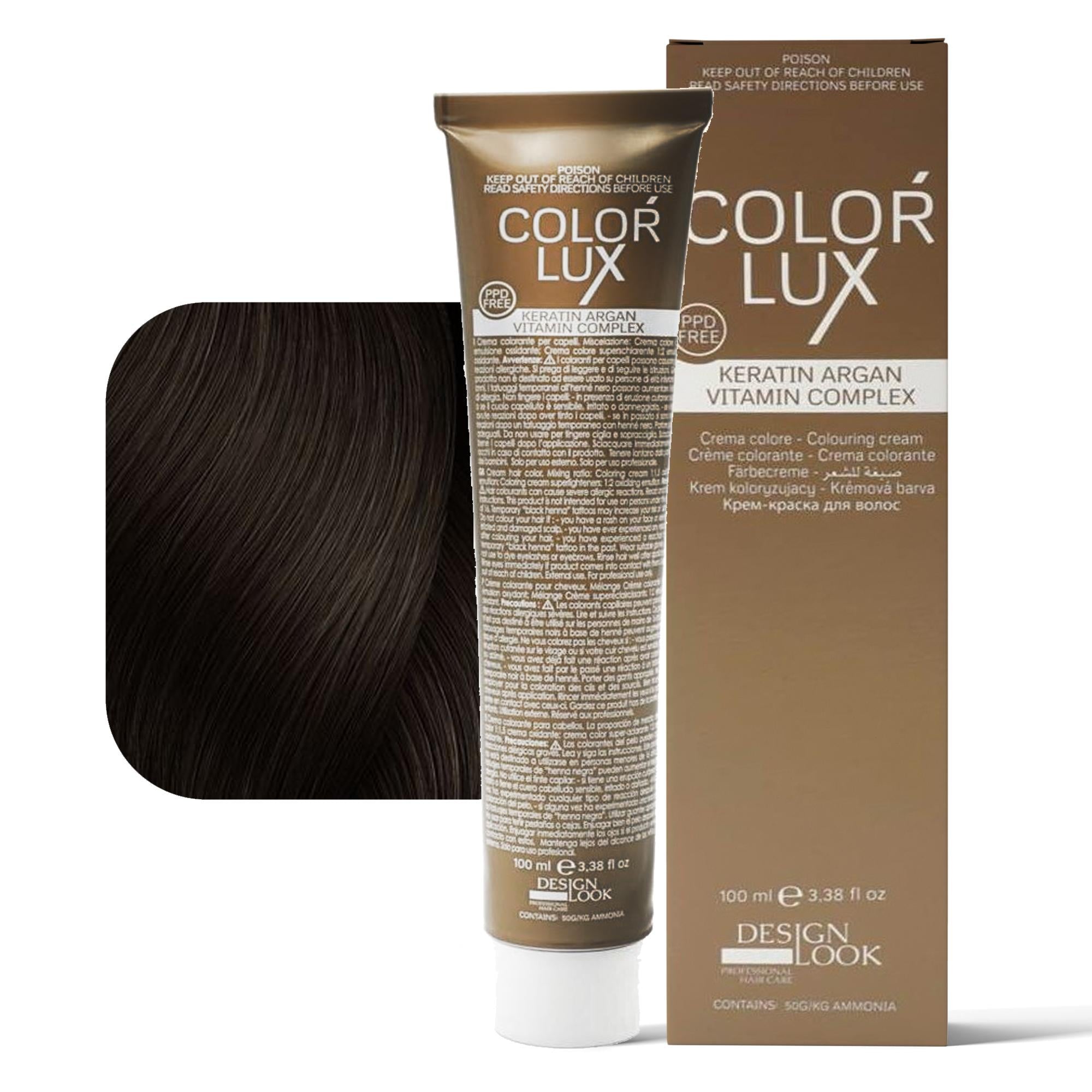 Design Look Color Lux Tintura per Capelli 100ml - 6.8