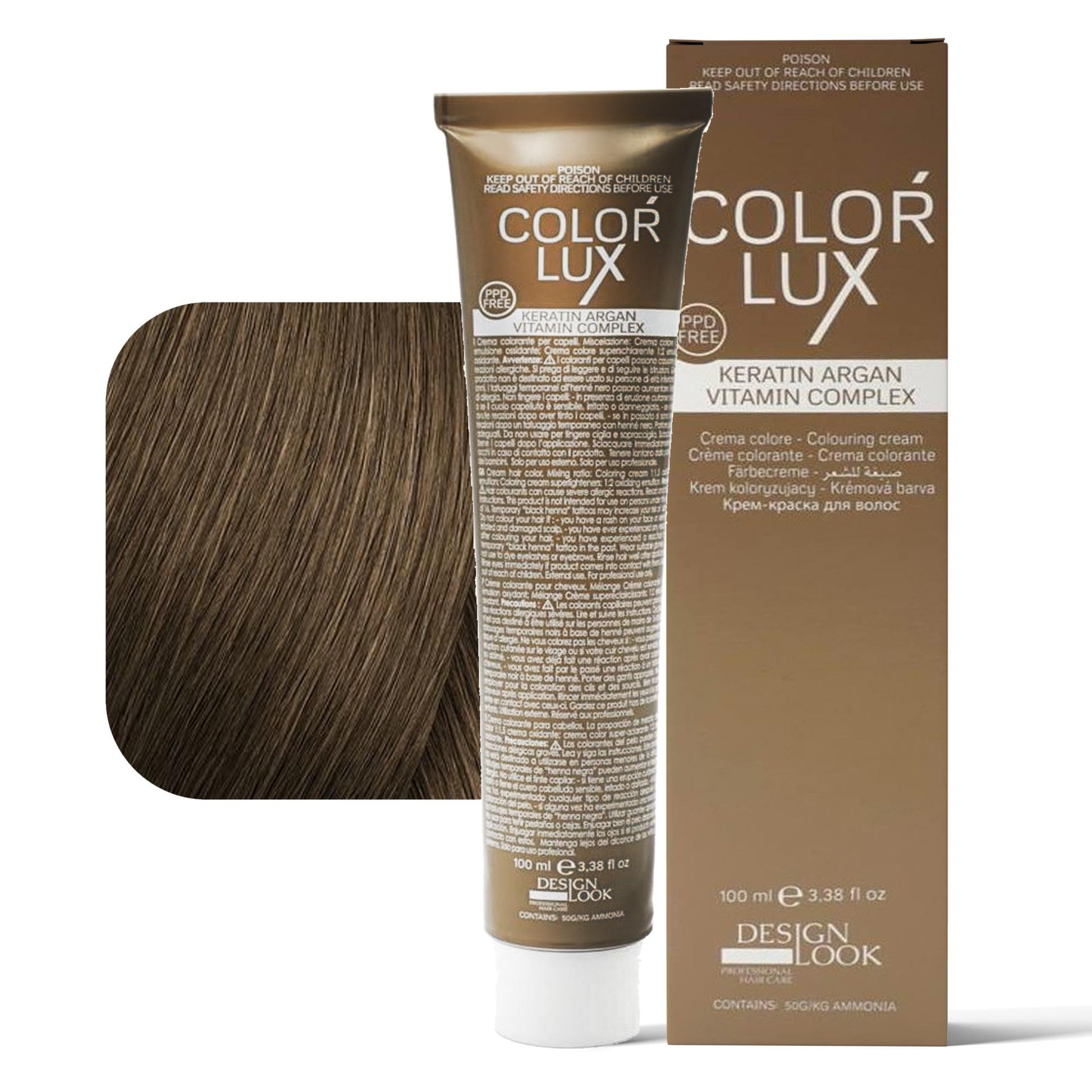 Design Look Color Lux Tintura per Capelli 100ml - 7.12