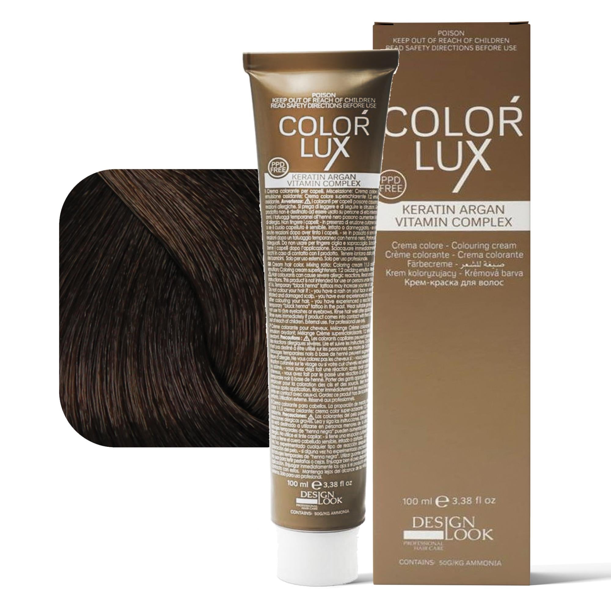 Design Look Color Lux Tintura per Capelli 100ml - 7.14
