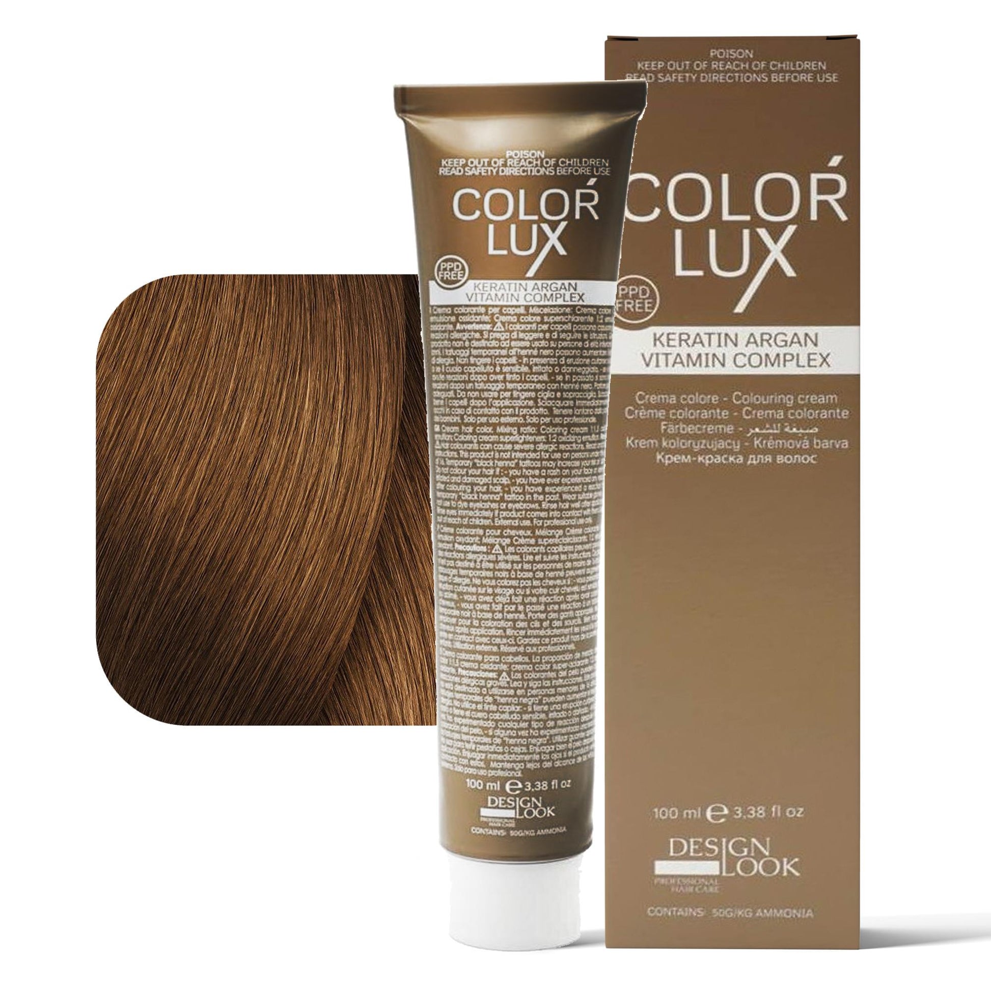 Design Look Color Lux Tintura per Capelli 100ml - 7.34