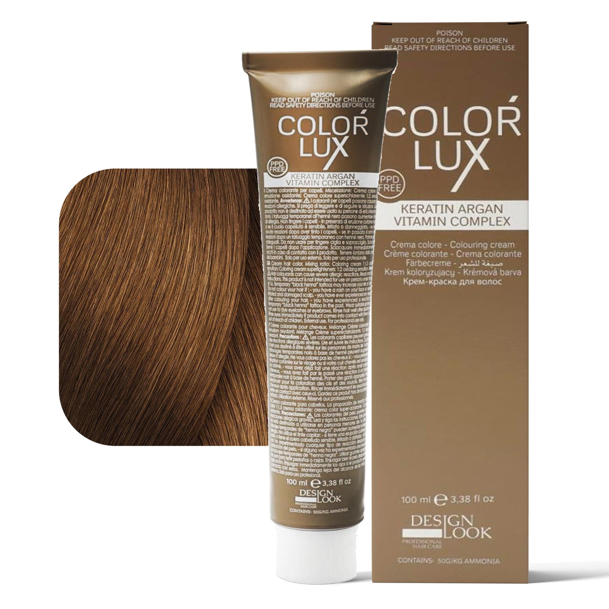 Design Look Color Lux Tintura per Capelli 100ml - 7.34