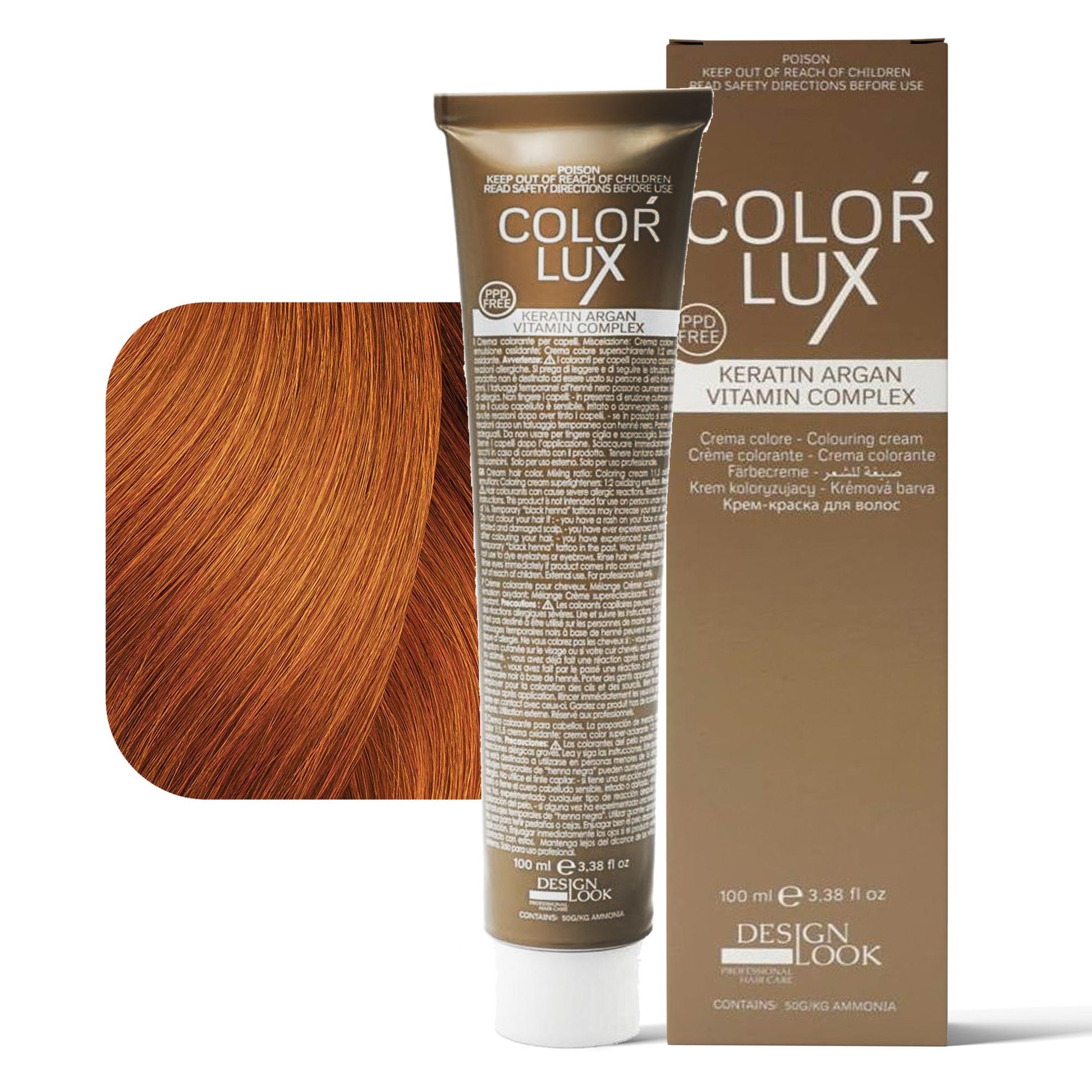 Design Look Color Lux Tintura per Capelli 100ml - 7.44