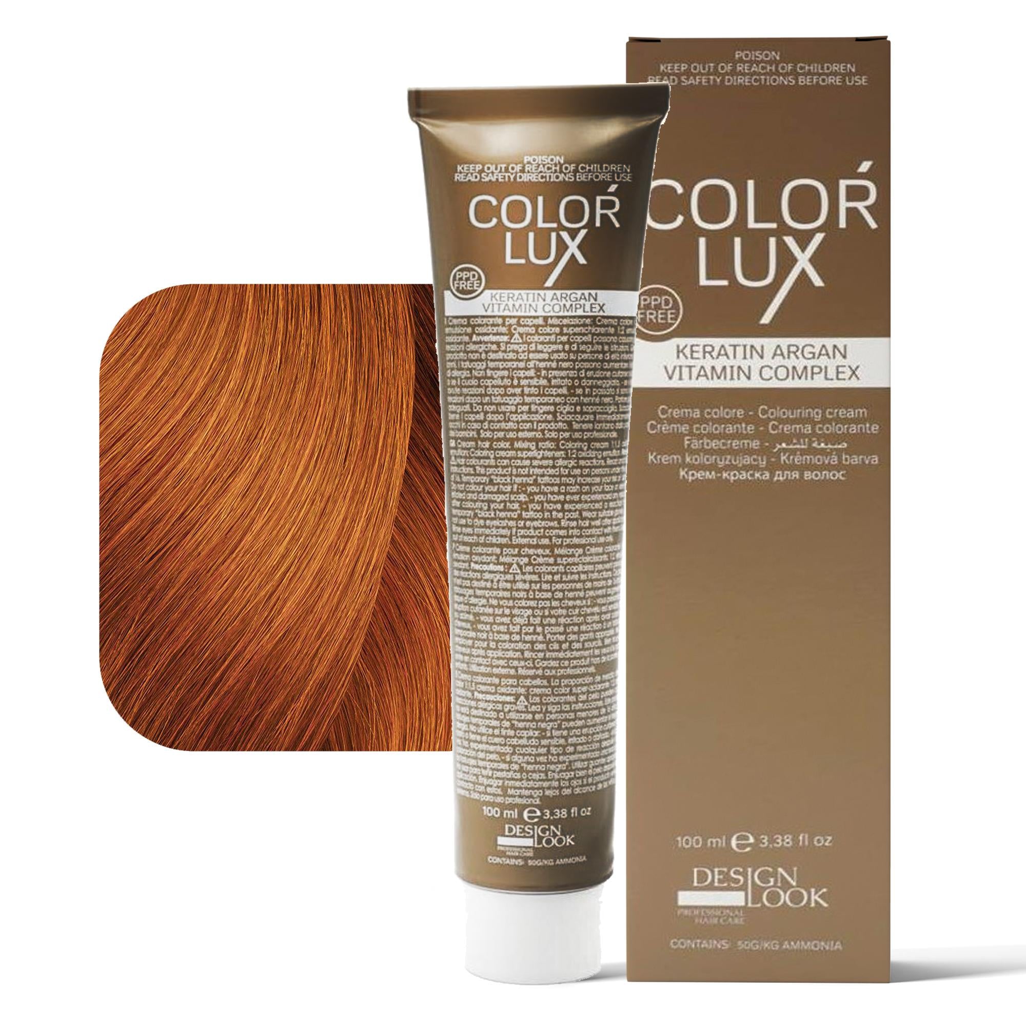 Design Look Color Lux Tintura per Capelli 100ml - 7.44