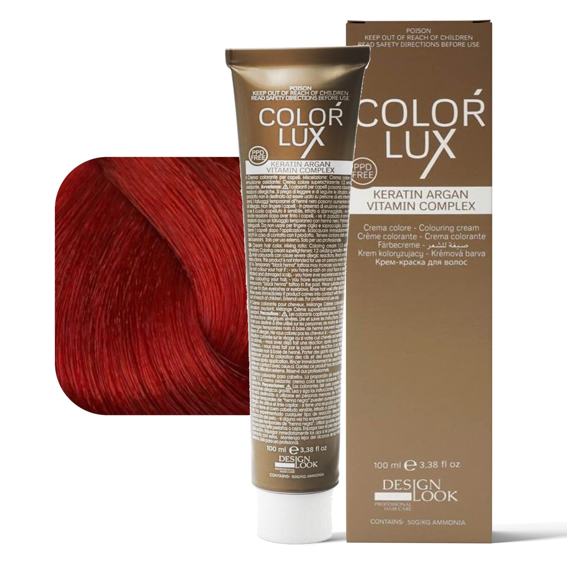 Design Look Color Lux Tintura per Capelli 100ml - 7.66