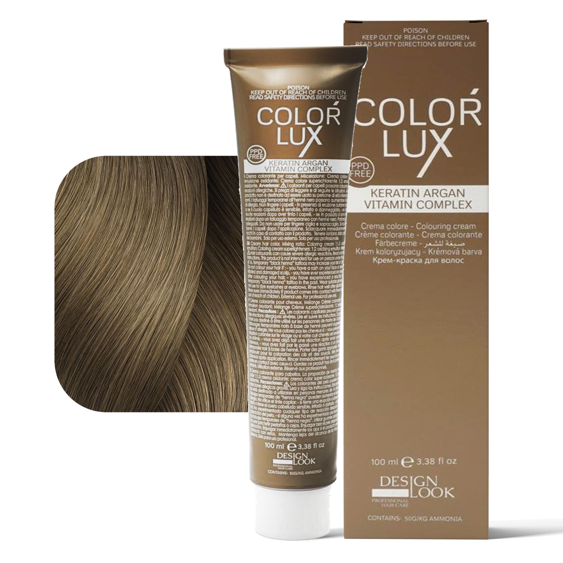 Design Look Color Lux Tintura per Capelli 100ml - 8.0