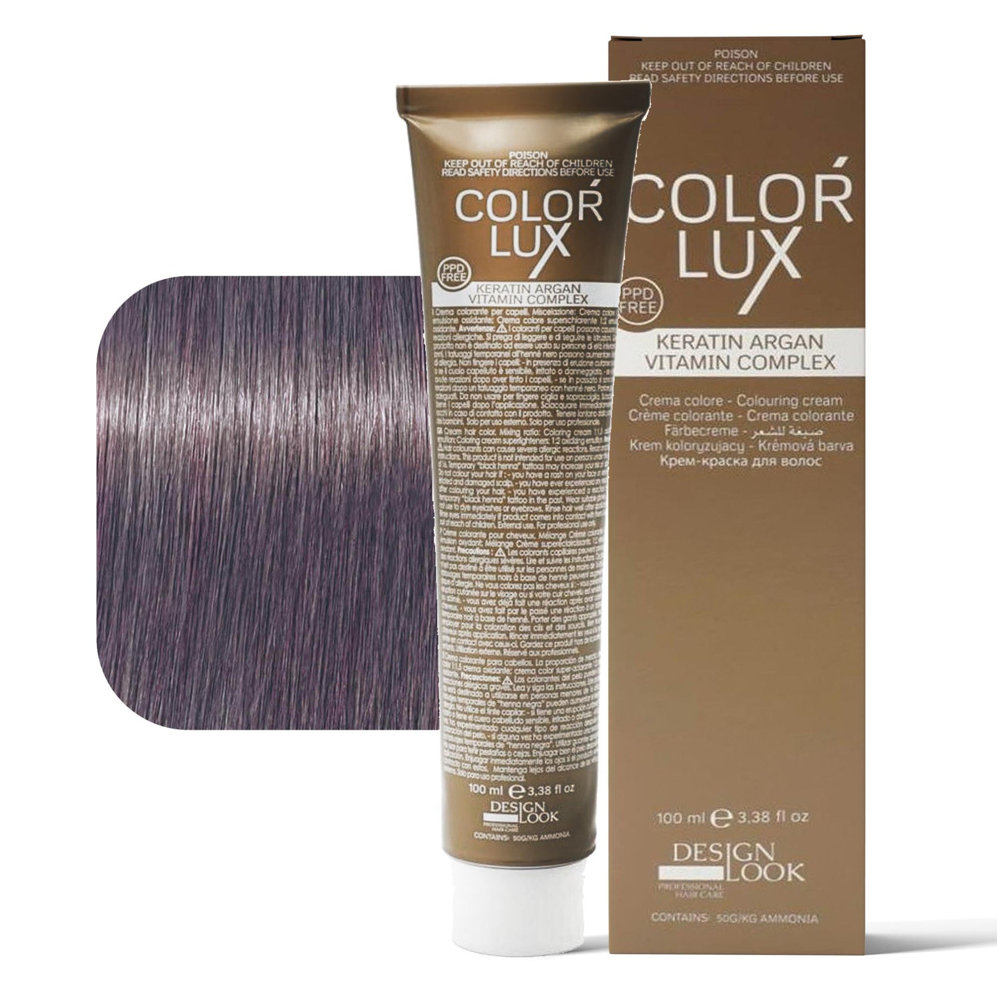 Design Look Color Lux Tintura per Capelli 100ml - 8.12