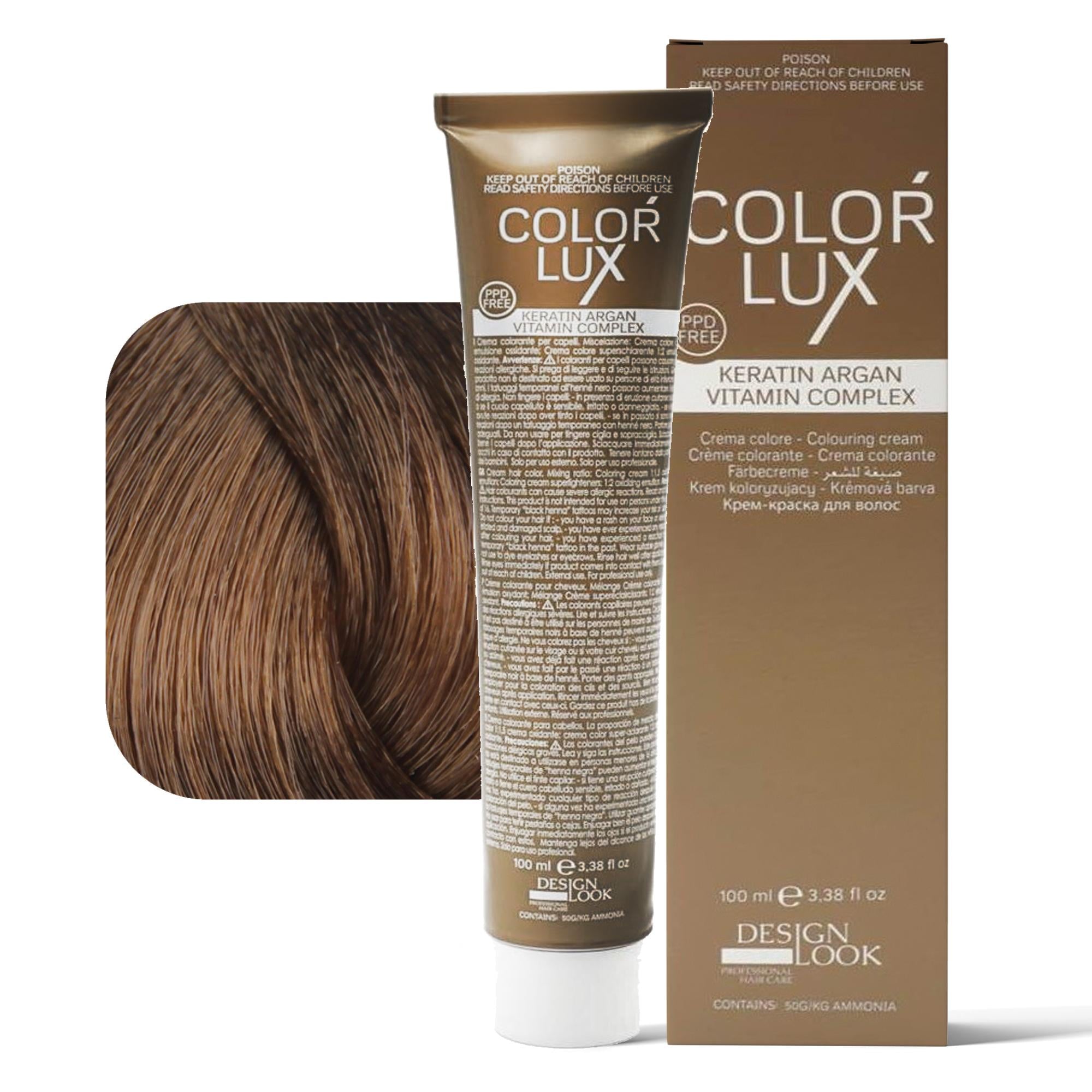 Design Look Color Lux Tintura per Capelli 100ml - 8.14
