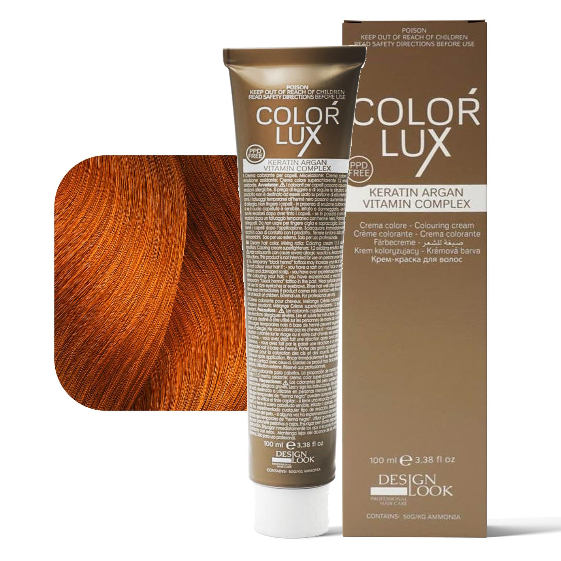 Design Look Color Lux Tintura per Capelli 100ml - 8.44