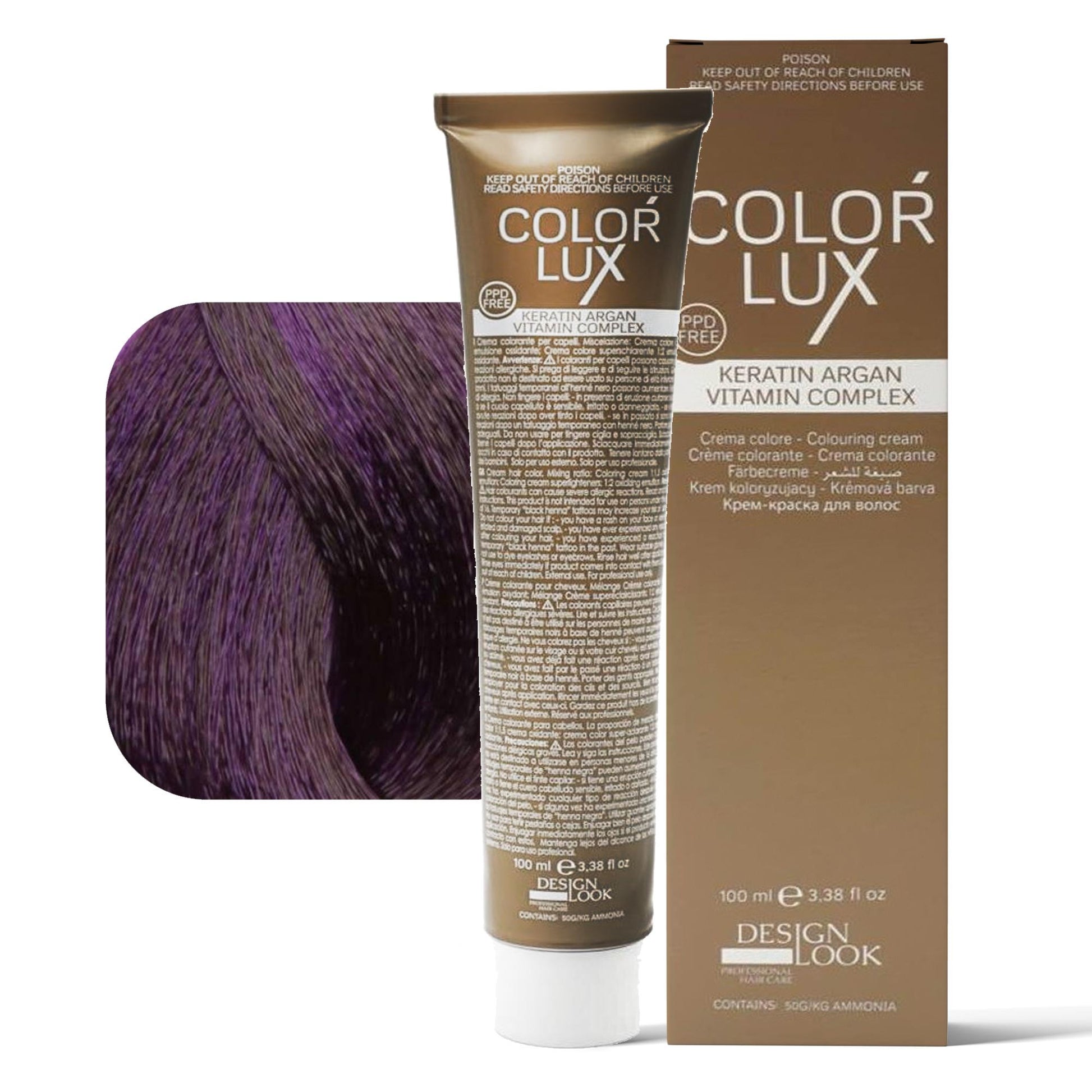 Design Look Color Lux Tintura per Capelli 100ml - Ametista