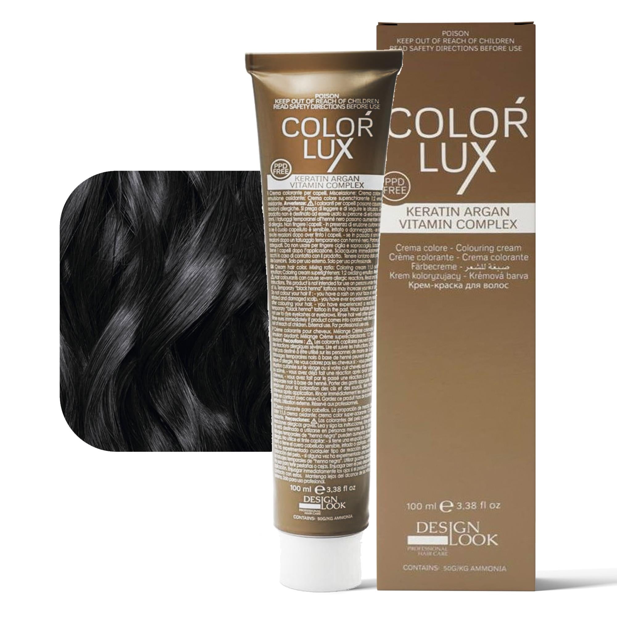 Design Look Color Lux Tintura per Capelli 100ml - Antracite