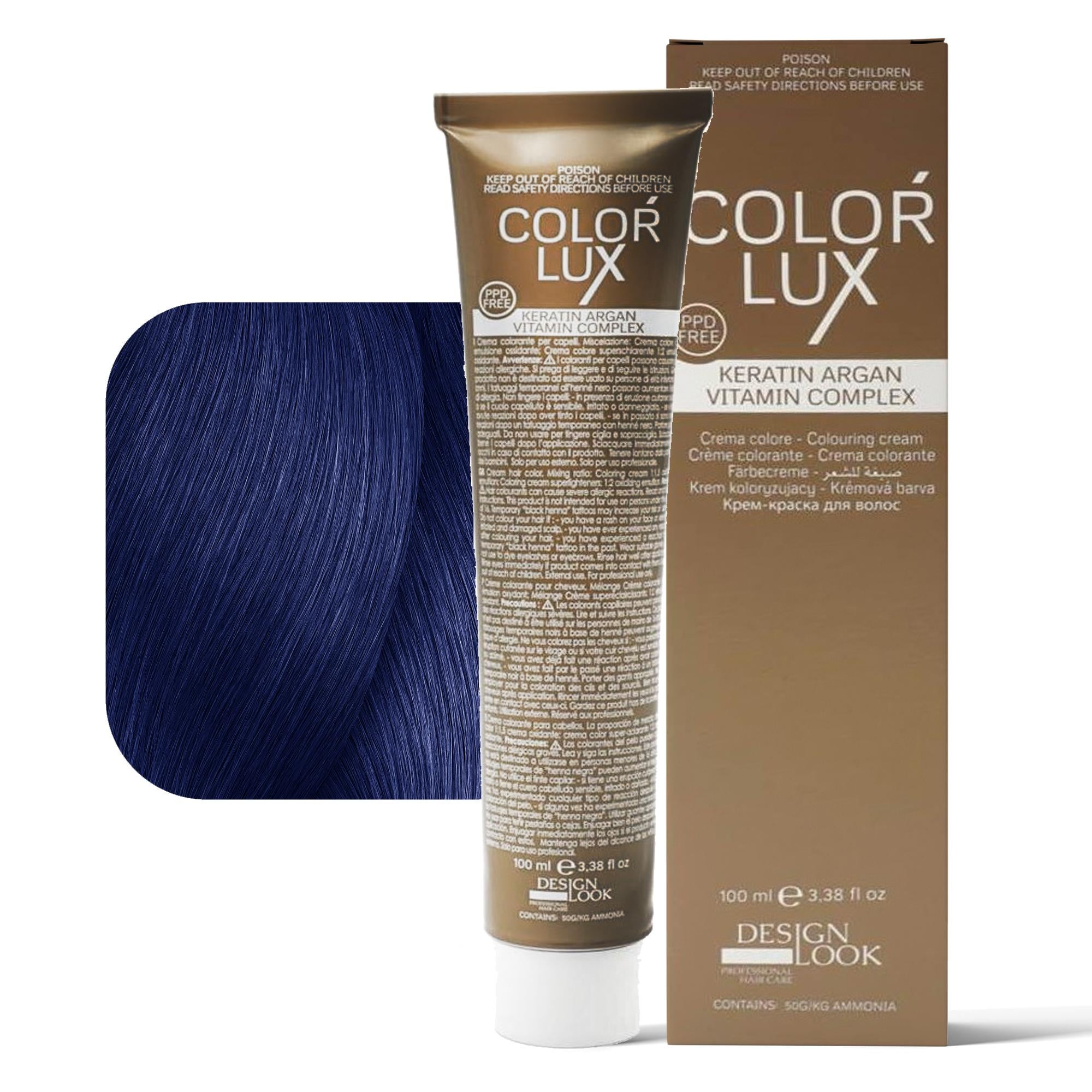 Design Look Color Lux Tintura per Capelli 100ml - Correttore Blu