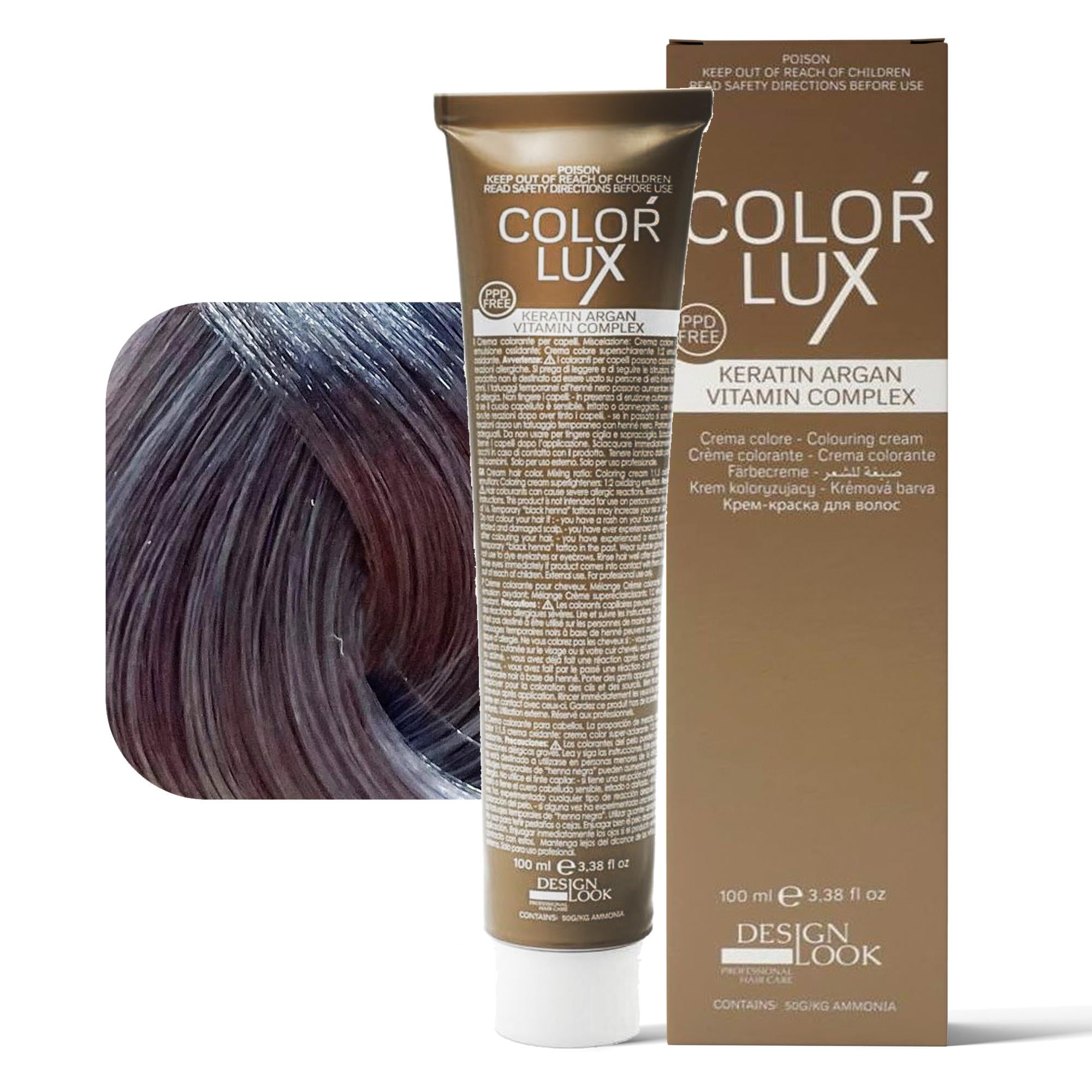 Design Look Color Lux Tintura per Capelli 100ml - Toner Pastel Acciaio