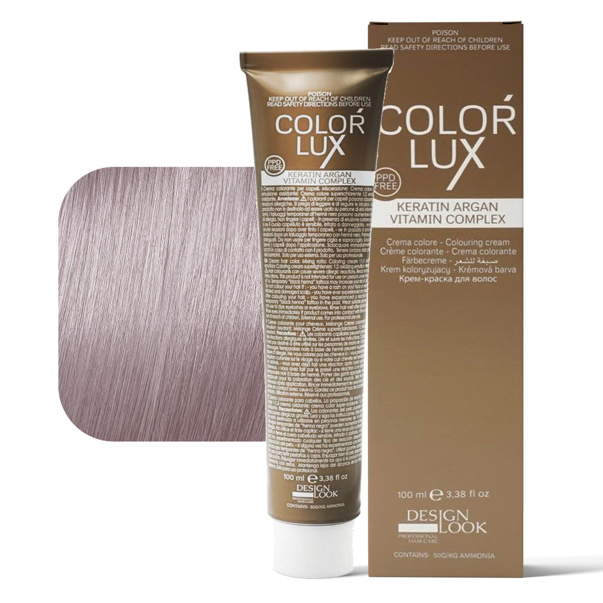 Design Look Color Lux Tintura per Capelli 100ml - Toner Grigio Lilla