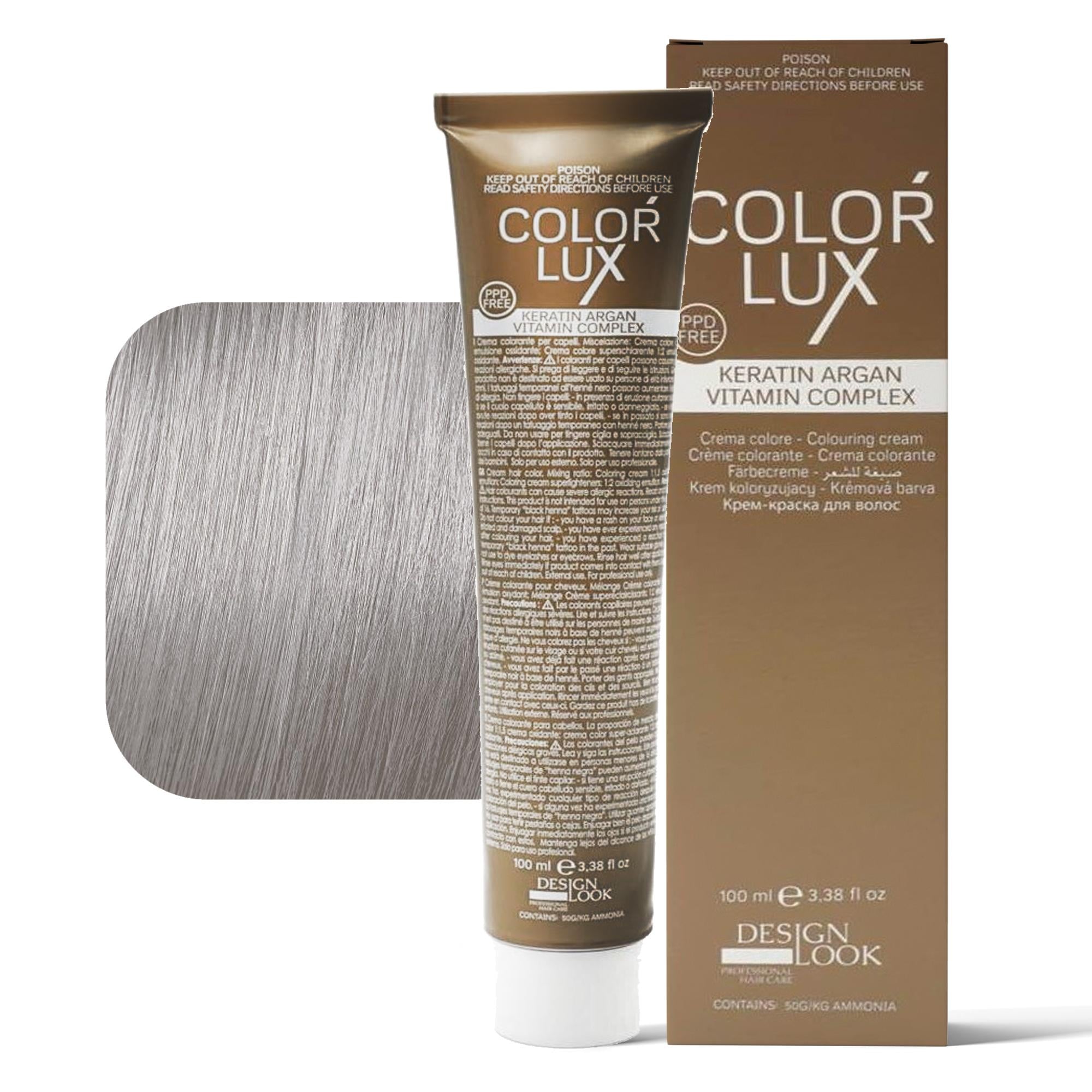 Design Look Color Lux Tintura per Capelli 100ml - Toner Grigio Tortora