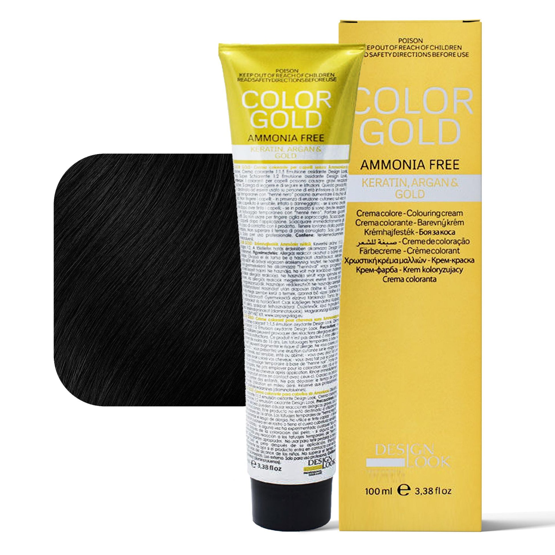 Design Look Color Gold Tintura per Capelli Senza Ammoniaca 100ml - 1.0