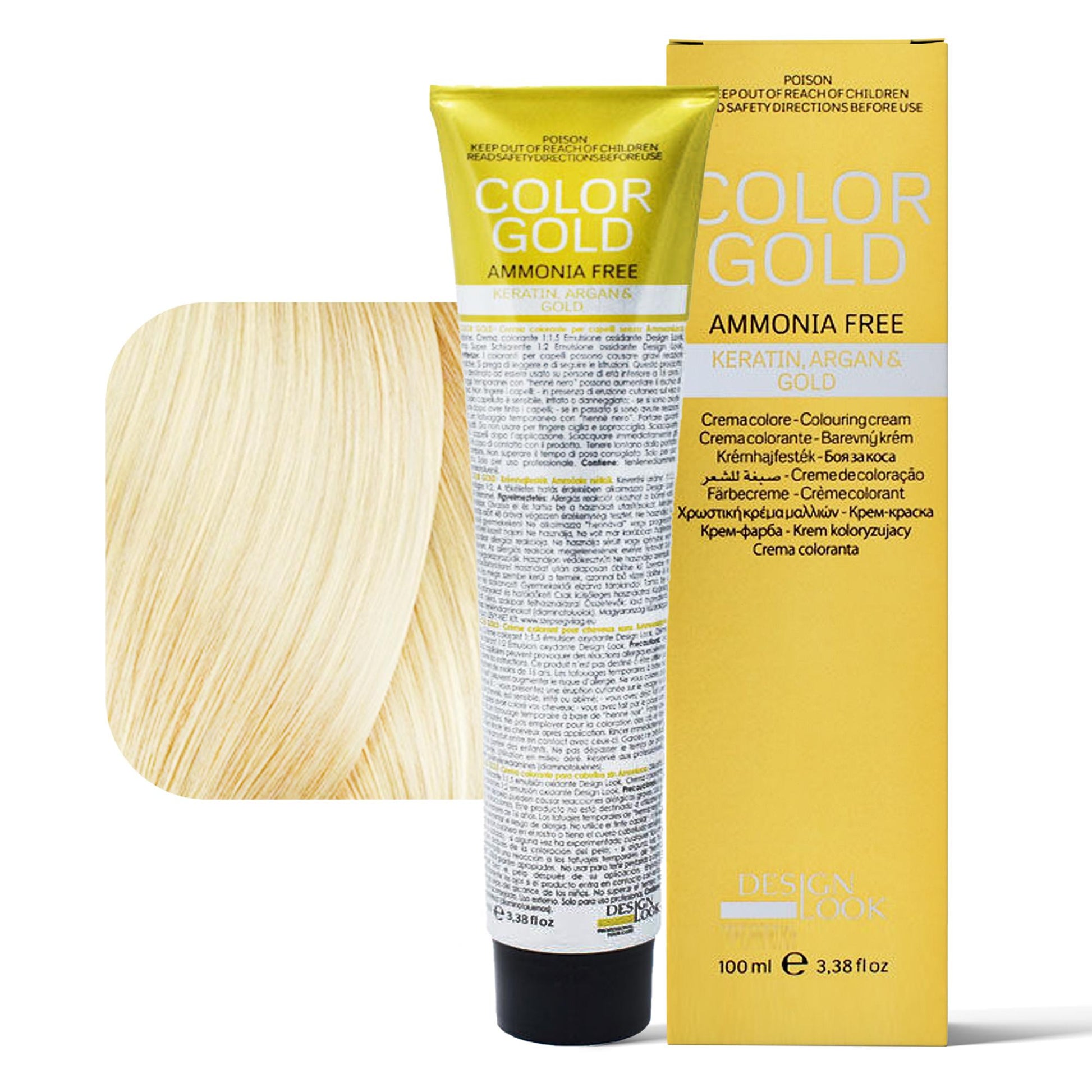 Design Look Color Gold Tintura per Capelli Senza Ammoniaca 100ml - 10.0
