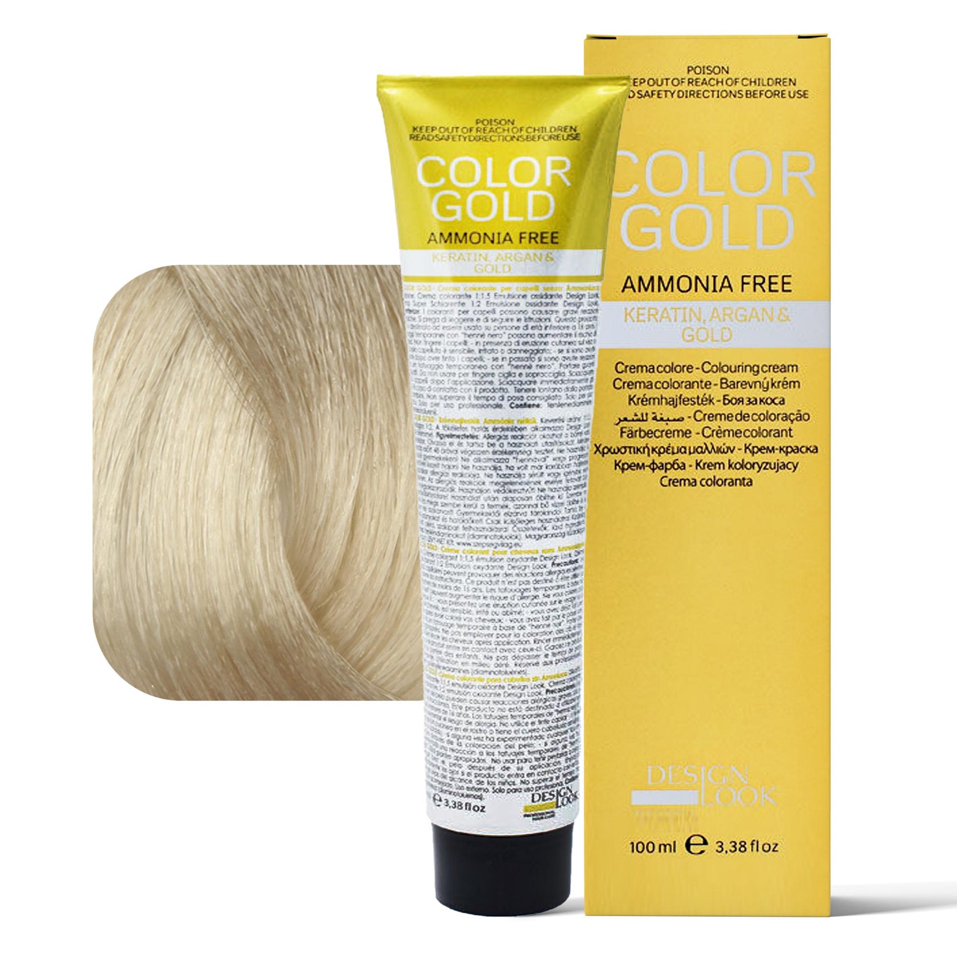 Design Look Color Gold Tintura per Capelli Senza Ammoniaca 100ml - 10.0 Extra