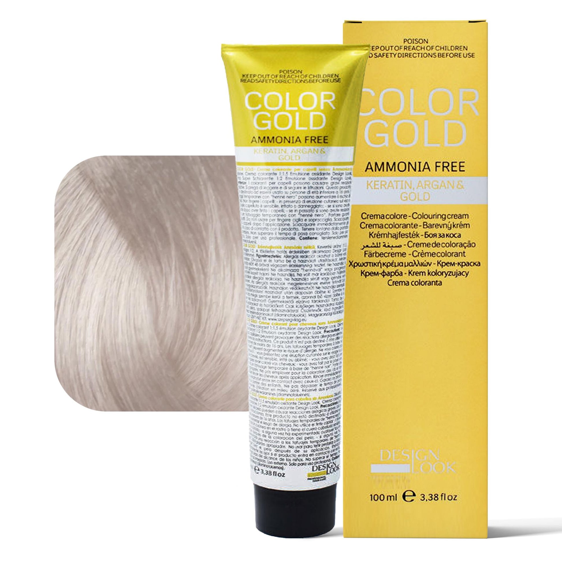 Design Look Color Gold Tintura per Capelli Senza Ammoniaca 100ml - 10.1 Extra