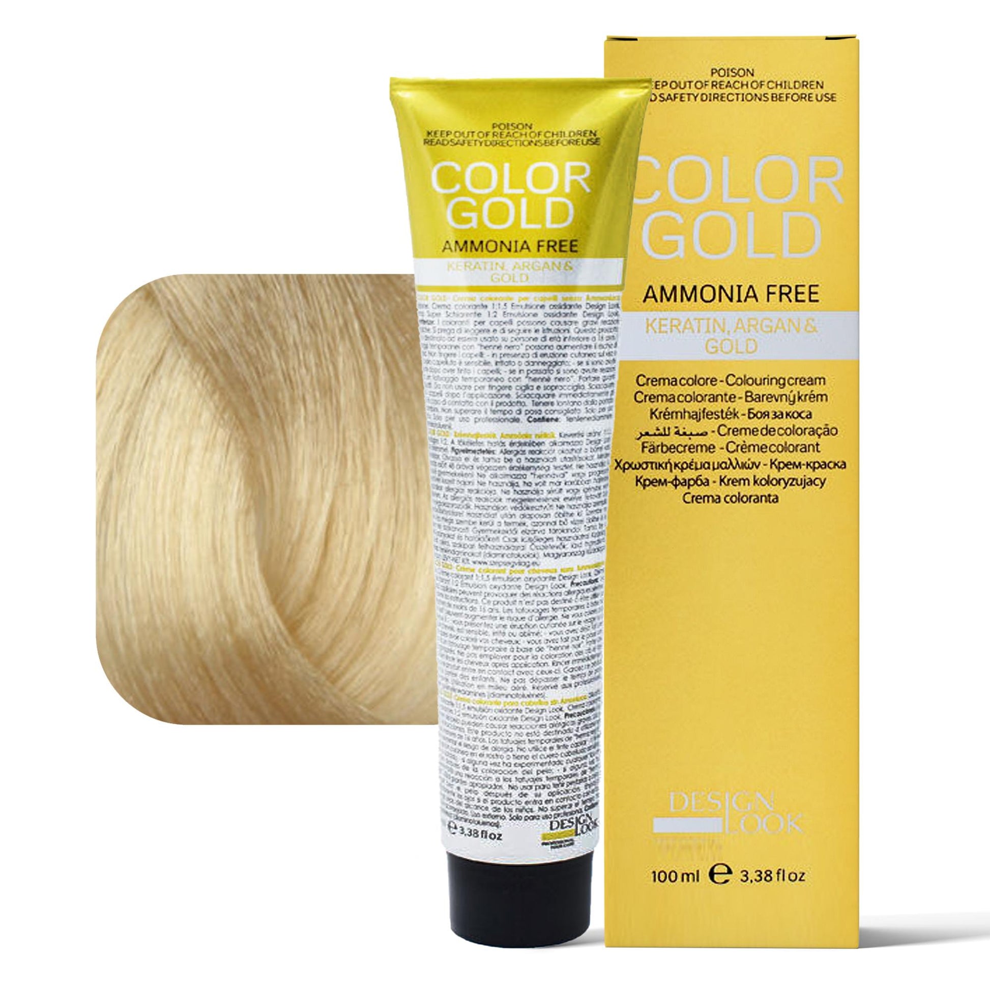 Design Look Color Gold Tintura per Capelli Senza Ammoniaca 100ml - 10.3 Extra