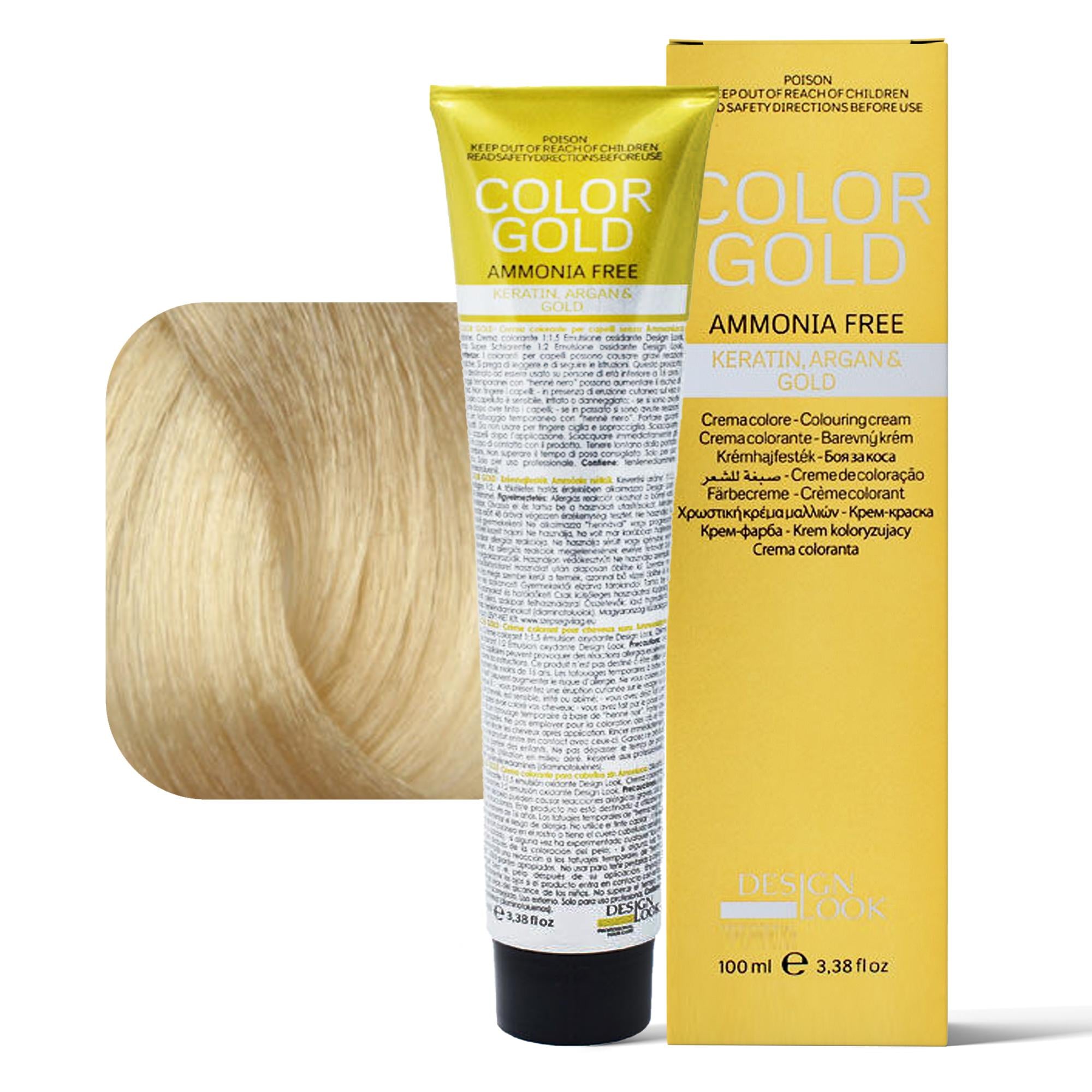 Design Look Color Gold Tintura per Capelli Senza Ammoniaca 100ml - 10.3 Extra