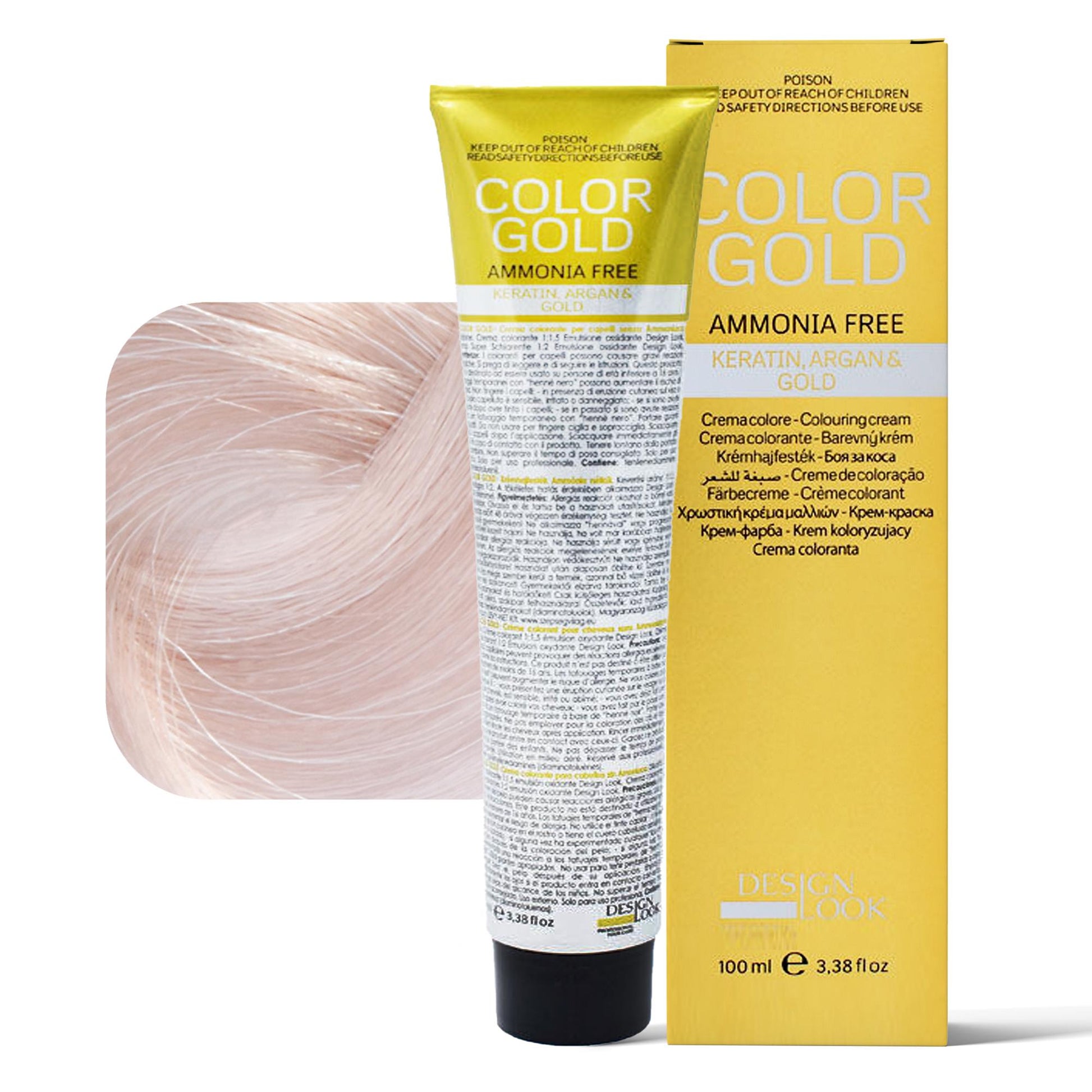 Design Look Color Gold Tintura per Capelli Senza Ammoniaca 100ml - 11.1