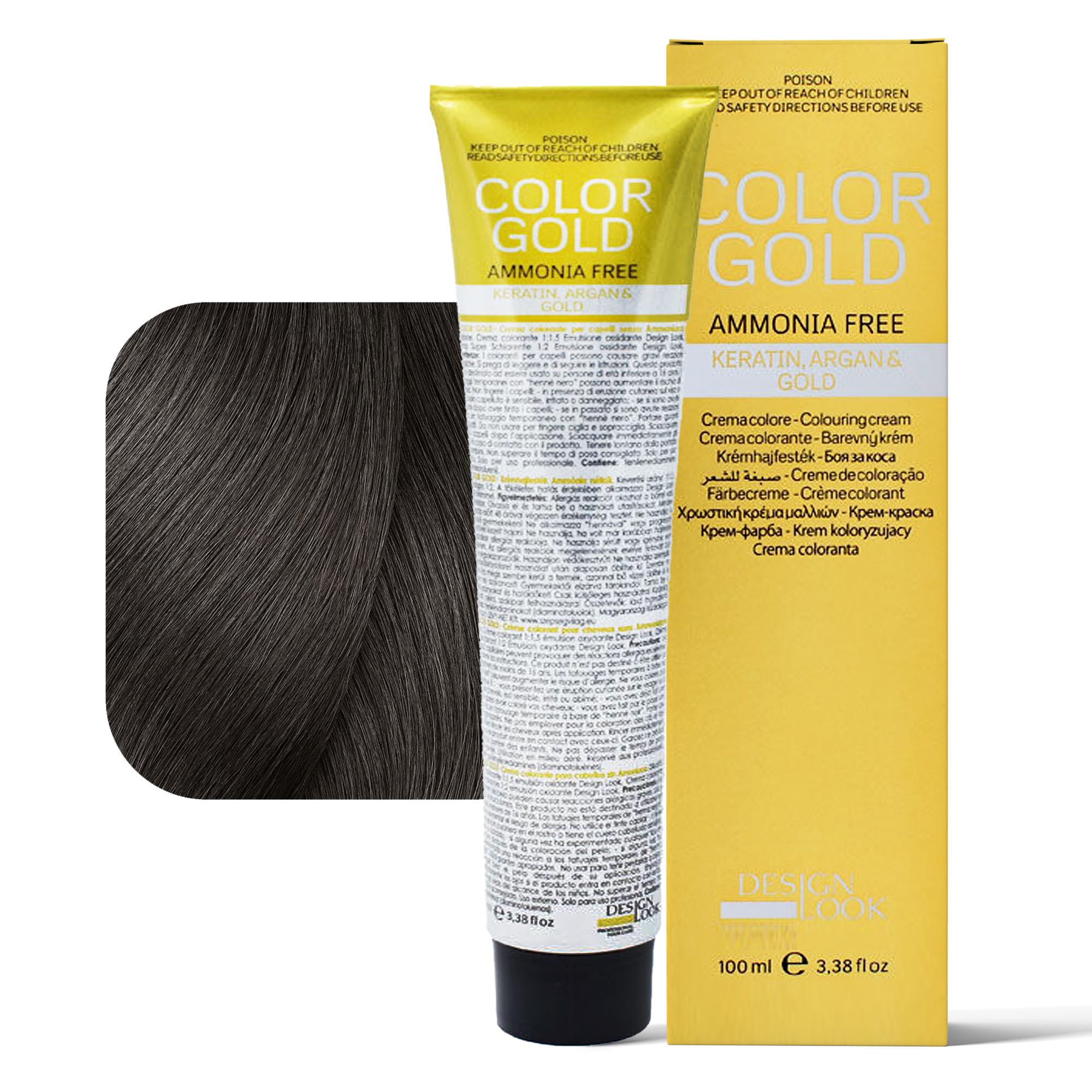 Design Look Color Gold Tintura per Capelli Senza Ammoniaca 100ml - 5.0
