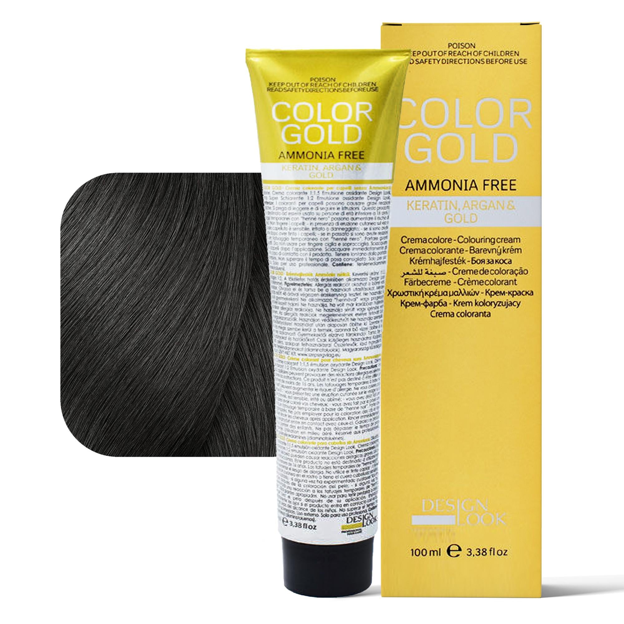 Design Look Color Gold Tintura per Capelli Senza Ammoniaca 100ml - 5.1