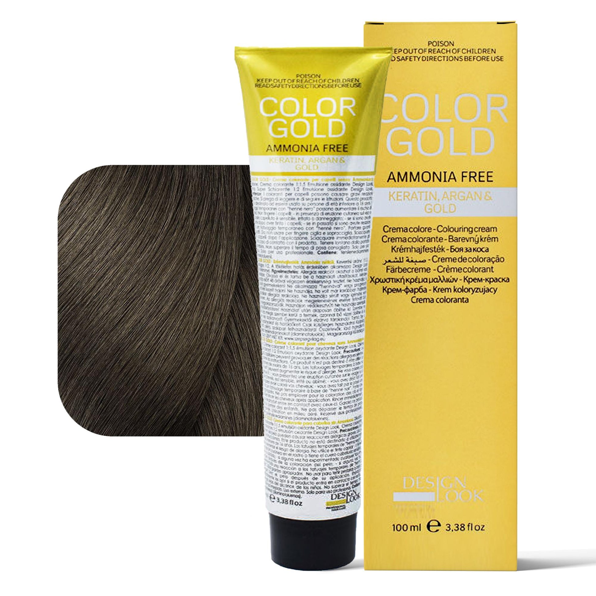 Design Look Color Gold Tintura per Capelli Senza Ammoniaca 100ml - 5.3