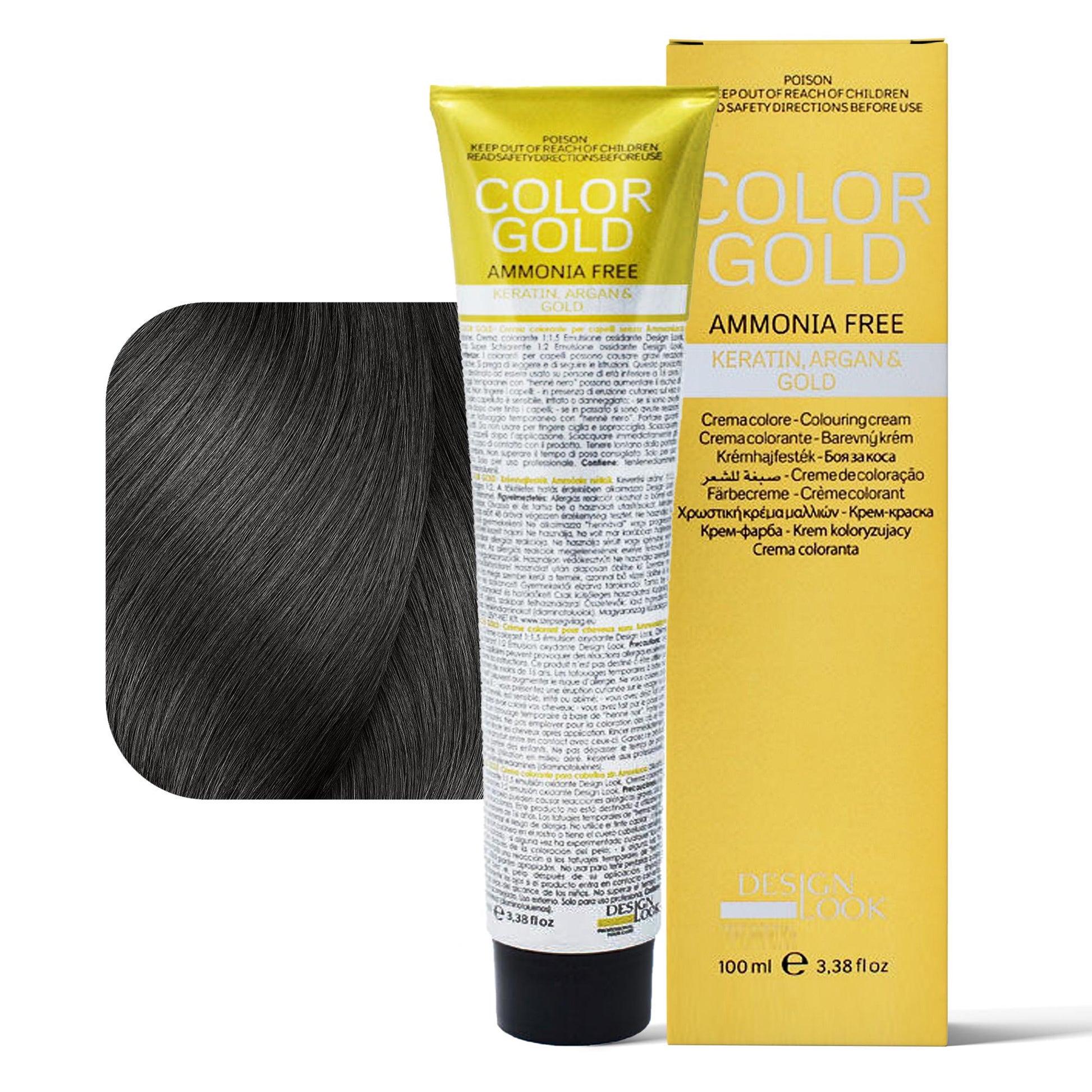 Design Look Color Gold Tintura per Capelli Senza Ammoniaca 100ml - 6.1