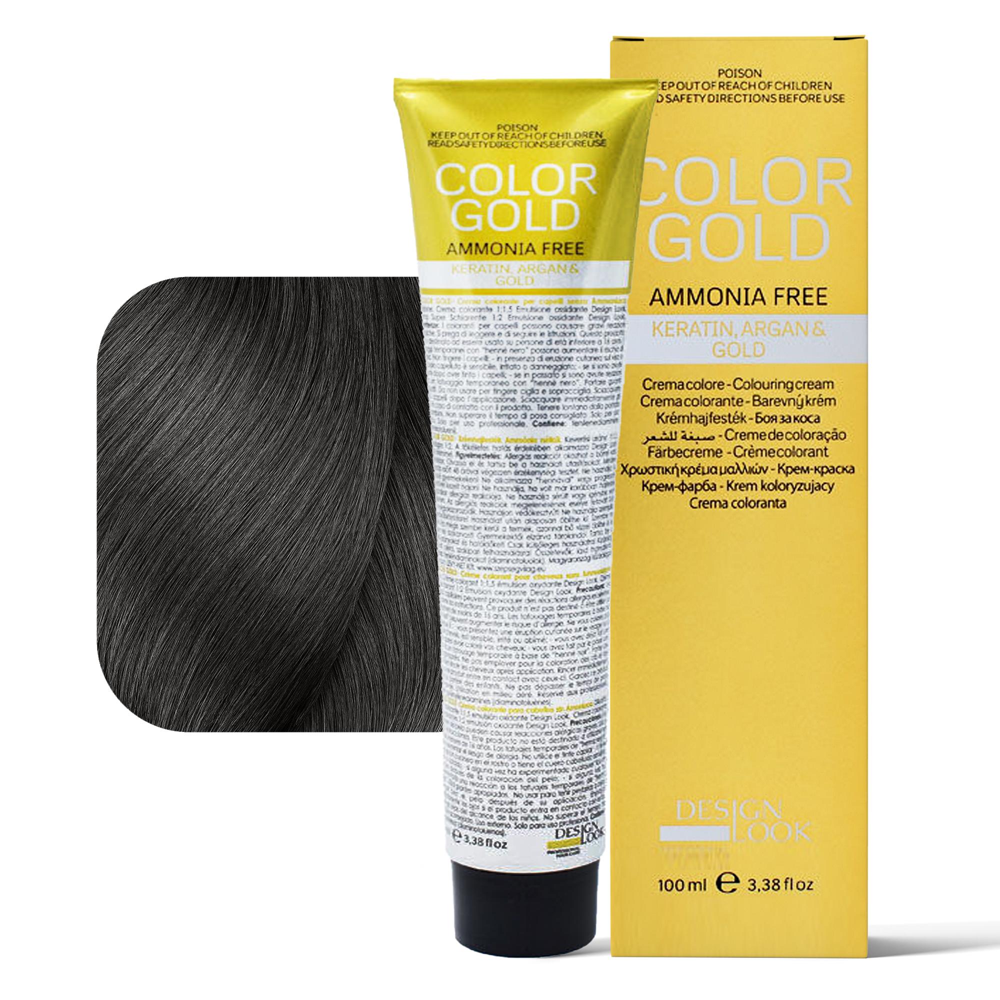Design Look Color Gold Tintura per Capelli Senza Ammoniaca 100ml - 6.1
