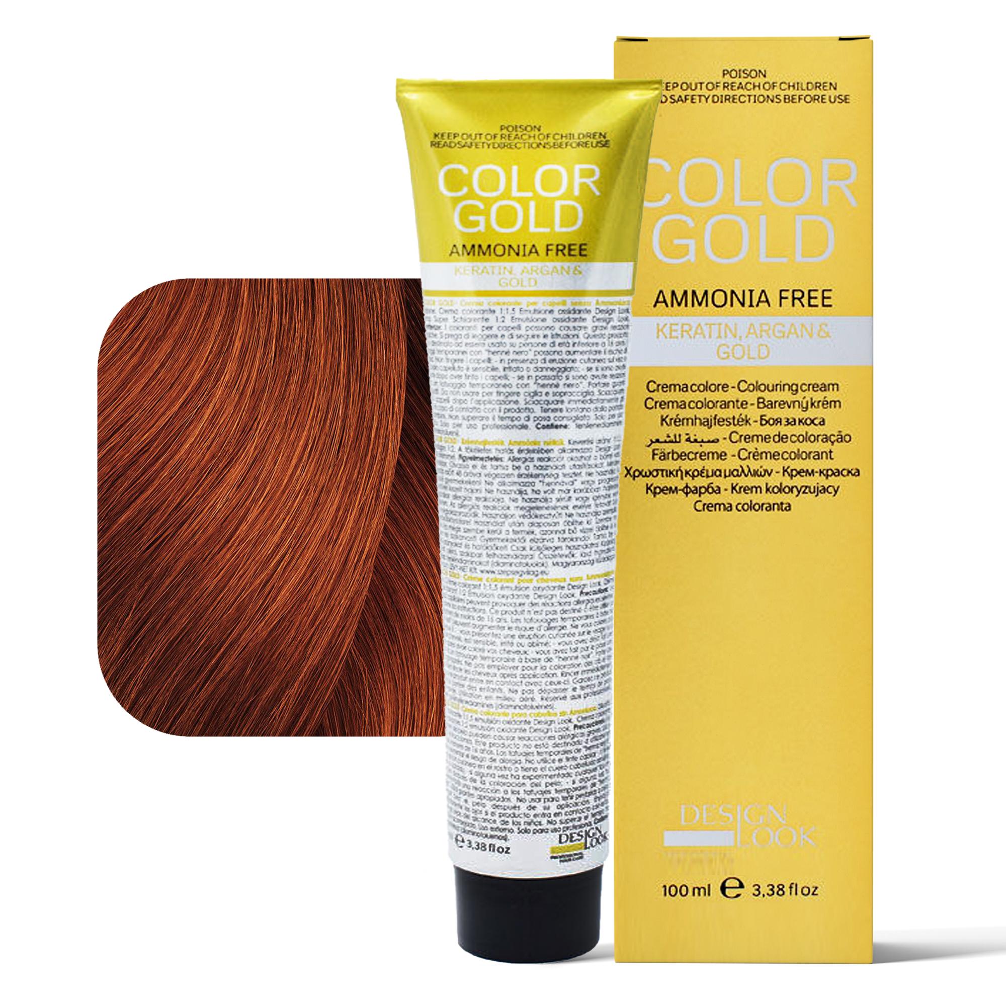 Design Look Color Gold Tintura per Capelli Senza Ammoniaca 100ml - 6.46