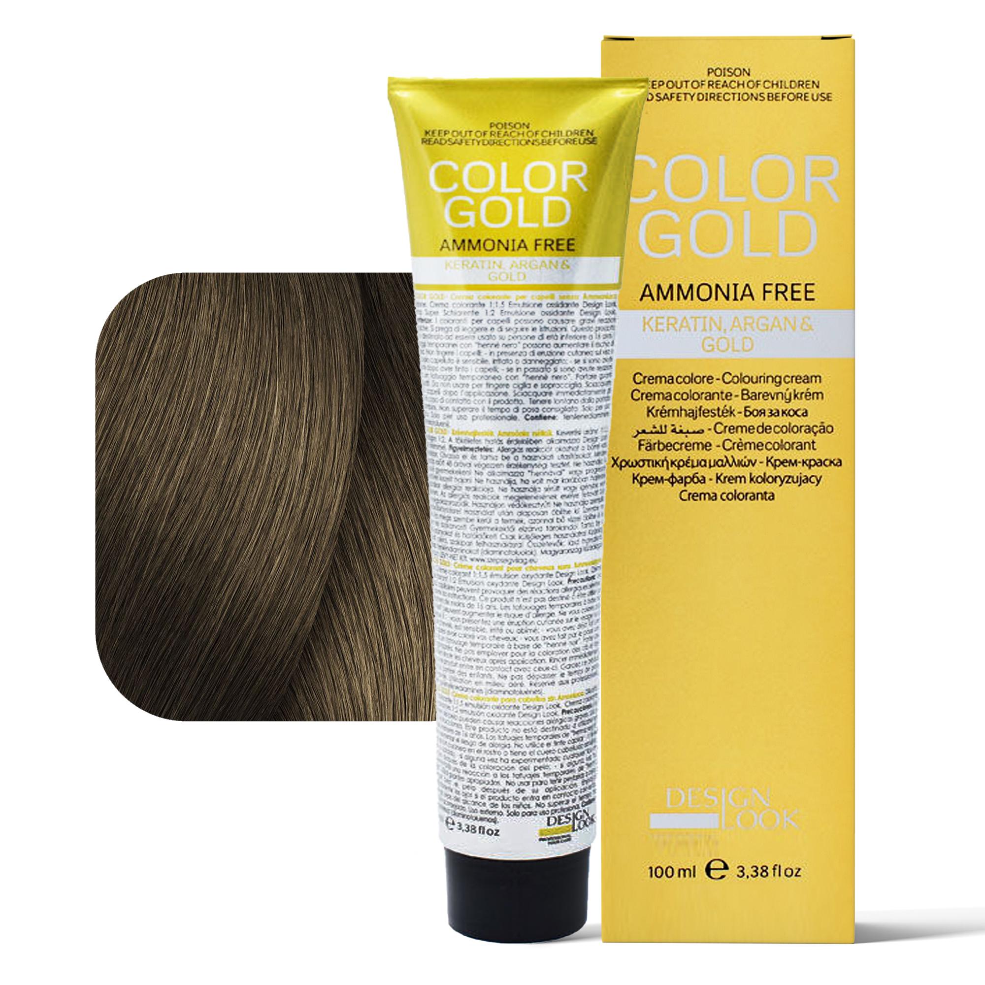 Design Look Color Gold Tintura per Capelli Senza Ammoniaca 100ml - 7.0