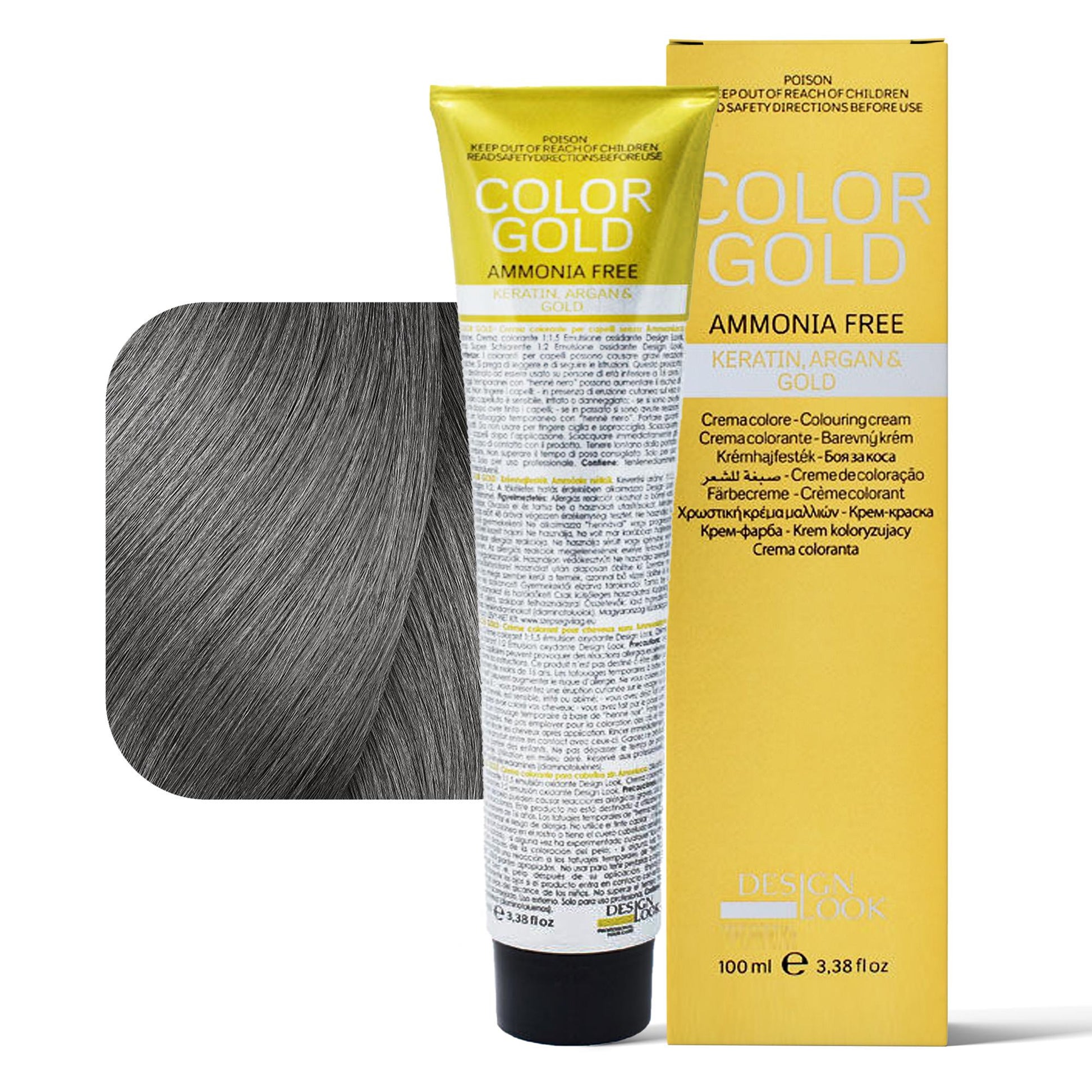 Design Look Color Gold Tintura per Capelli Senza Ammoniaca 100ml - 7.1