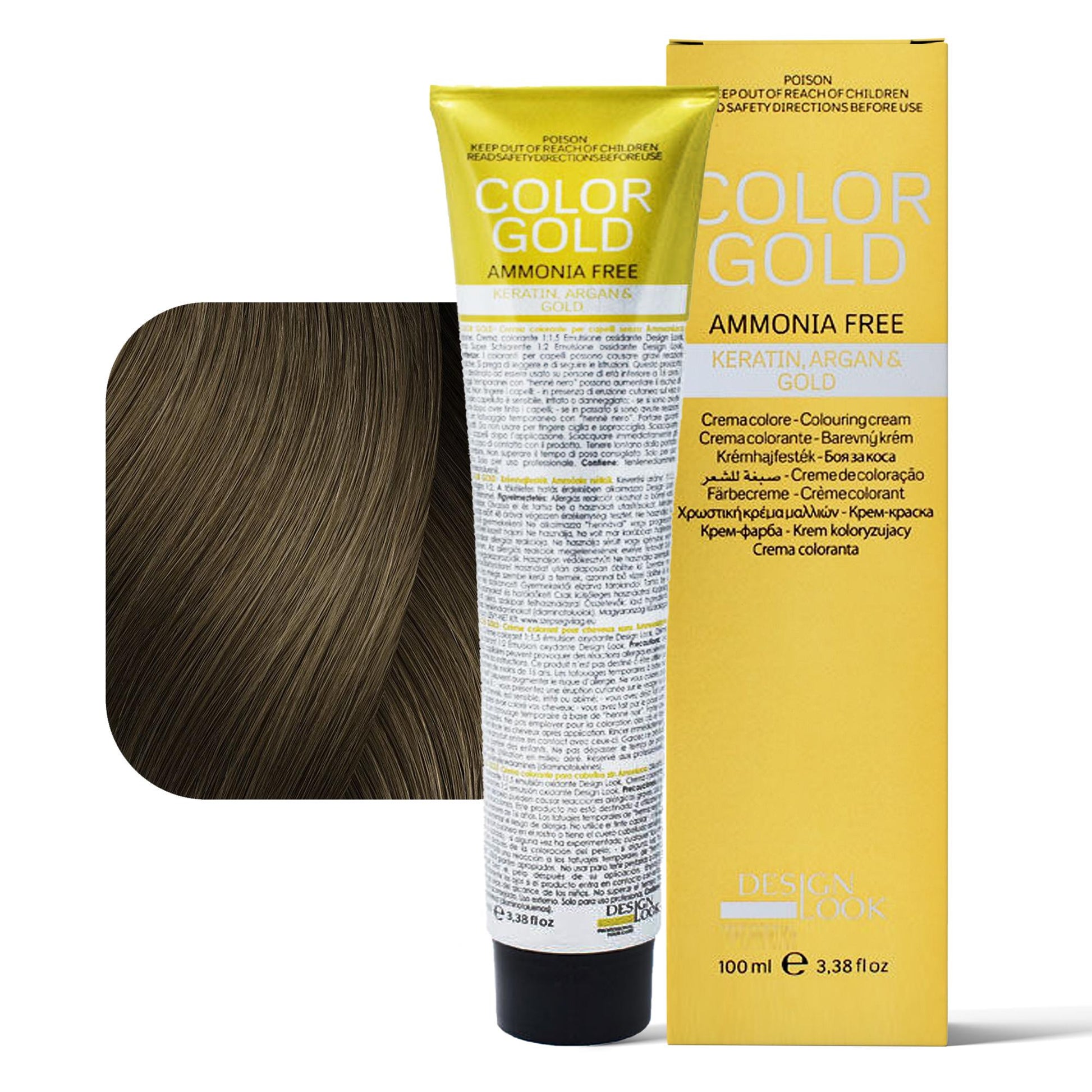 Design Look Color Gold Tintura per Capelli Senza Ammoniaca 100ml - 7.13