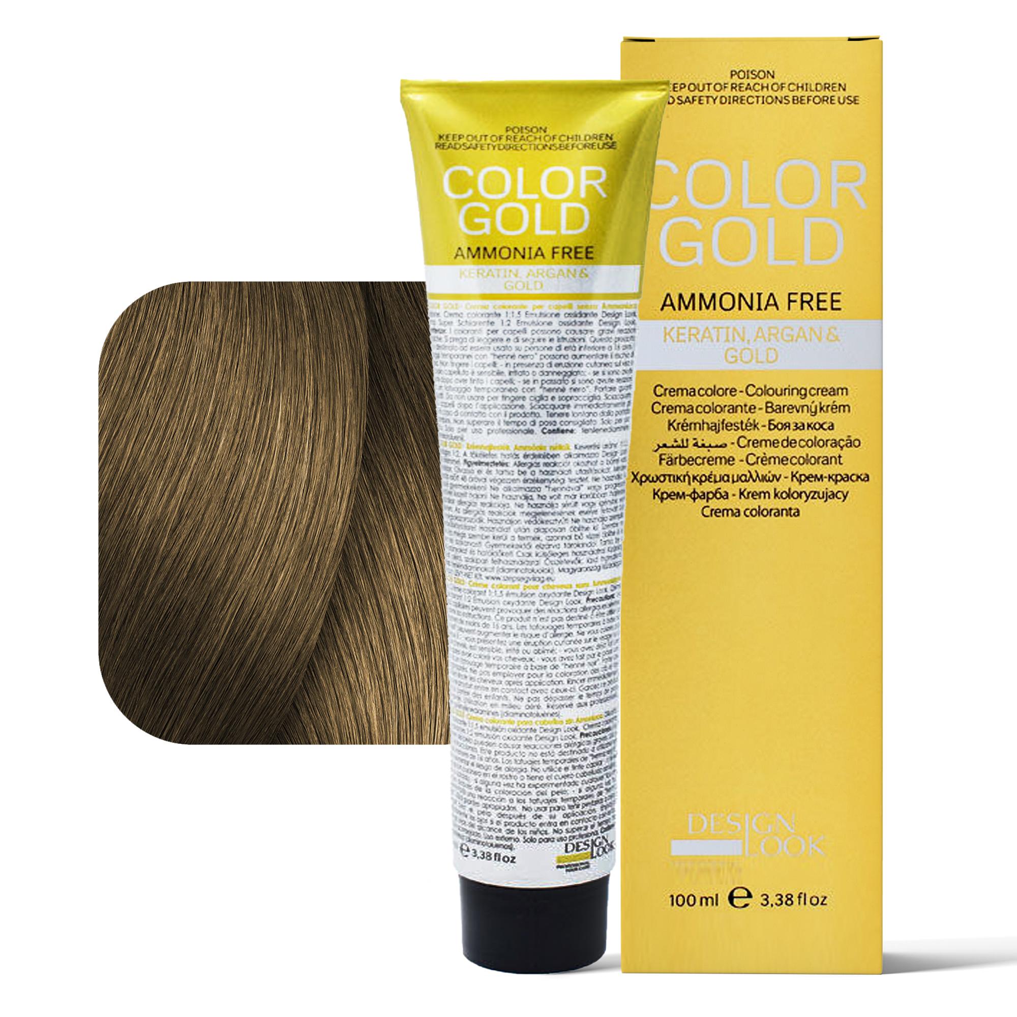 Design Look Color Gold Tintura per Capelli Senza Ammoniaca 100ml - 7.3