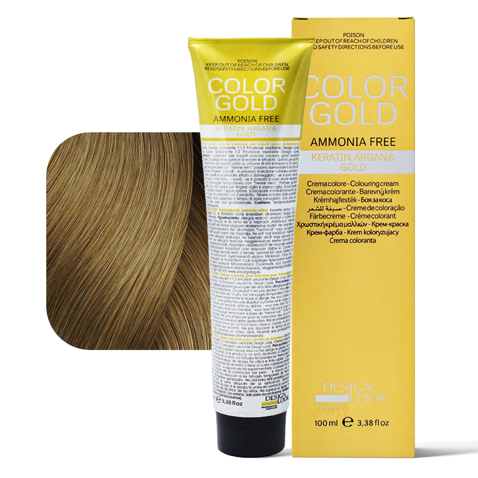 Design Look Color Gold Tintura per Capelli Senza Ammoniaca 100ml - 8.3