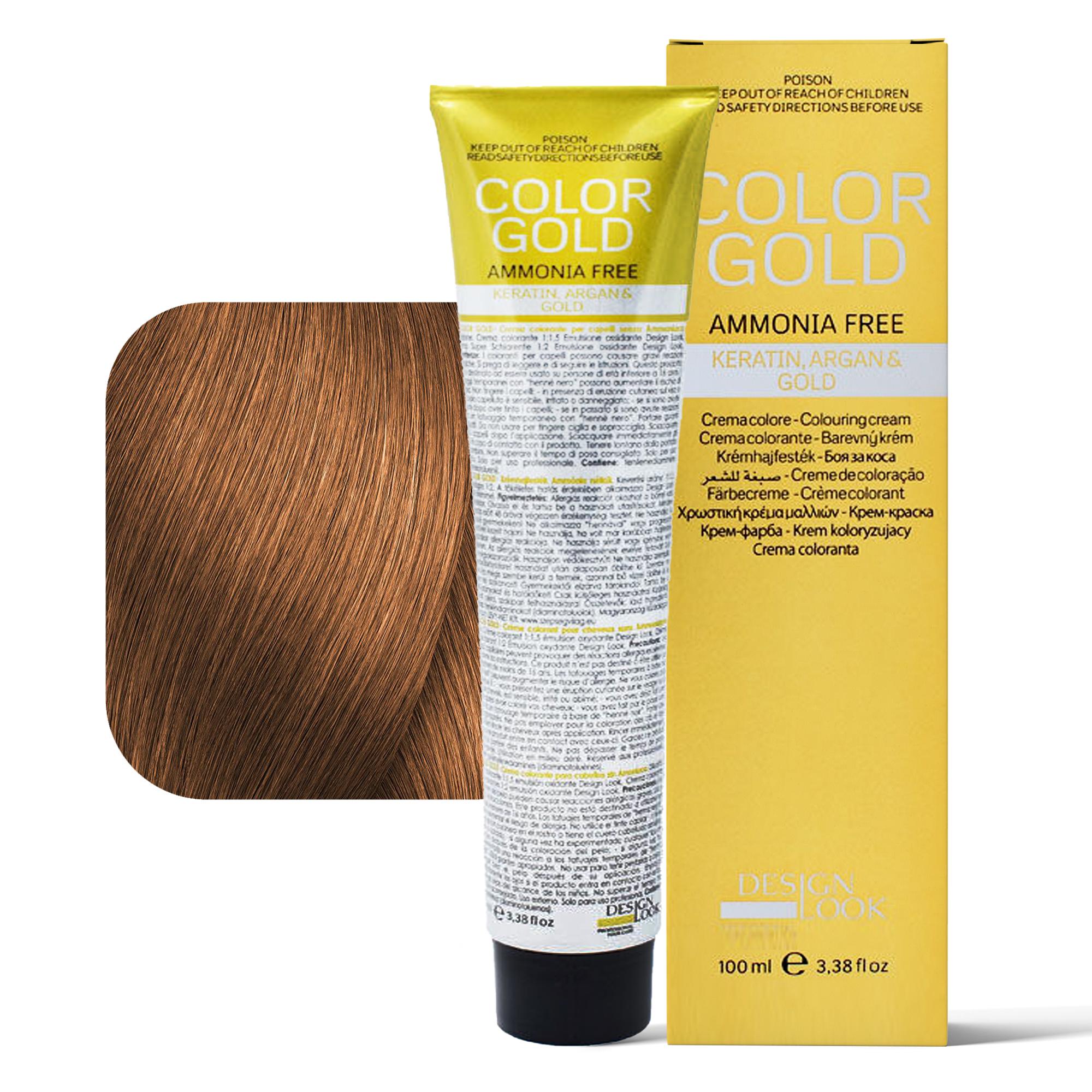 Design Look Color Gold Tintura per Capelli Senza Ammoniaca 100ml - 8.34