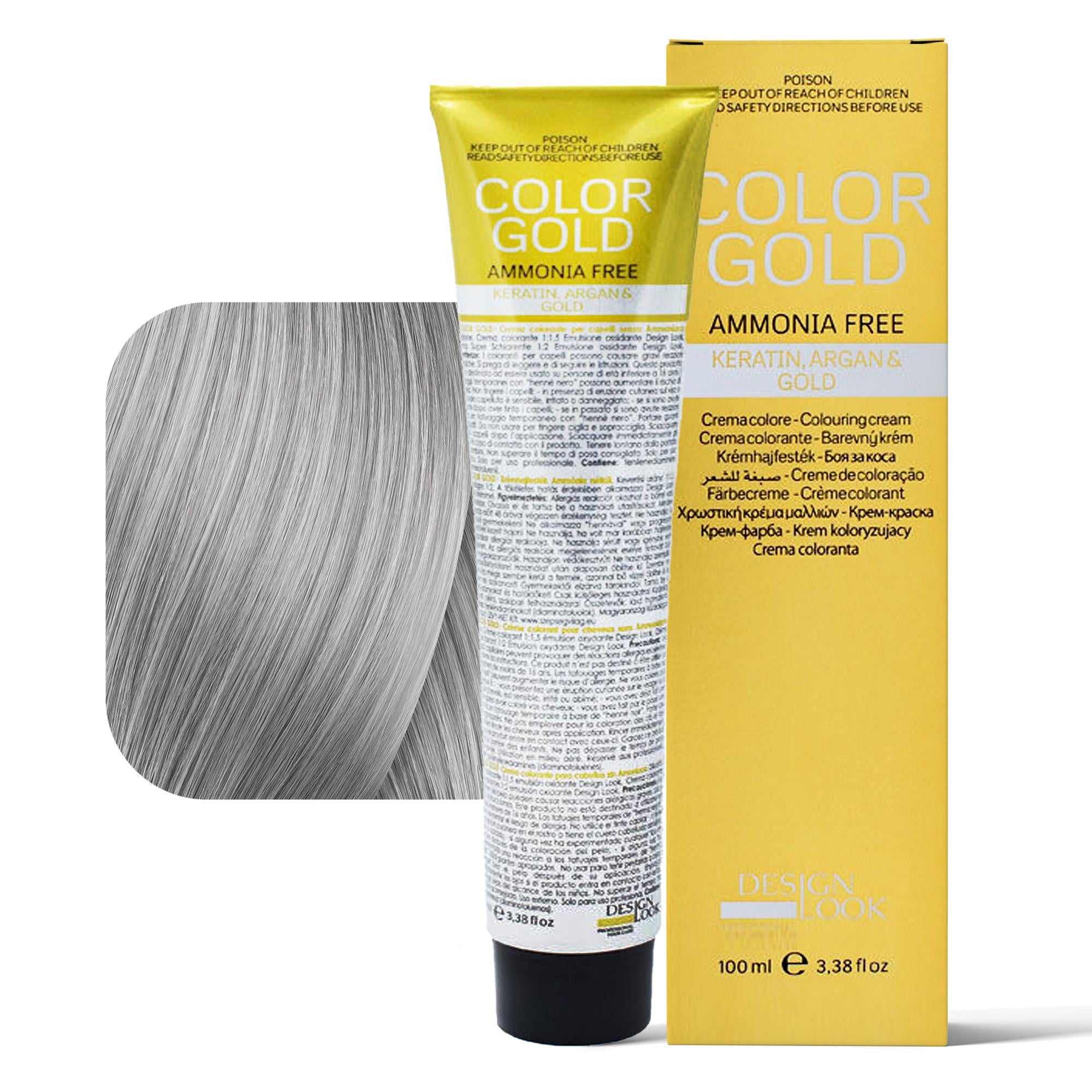 Design Look Color Gold Tintura per Capelli Senza Ammoniaca 100ml - 9.1