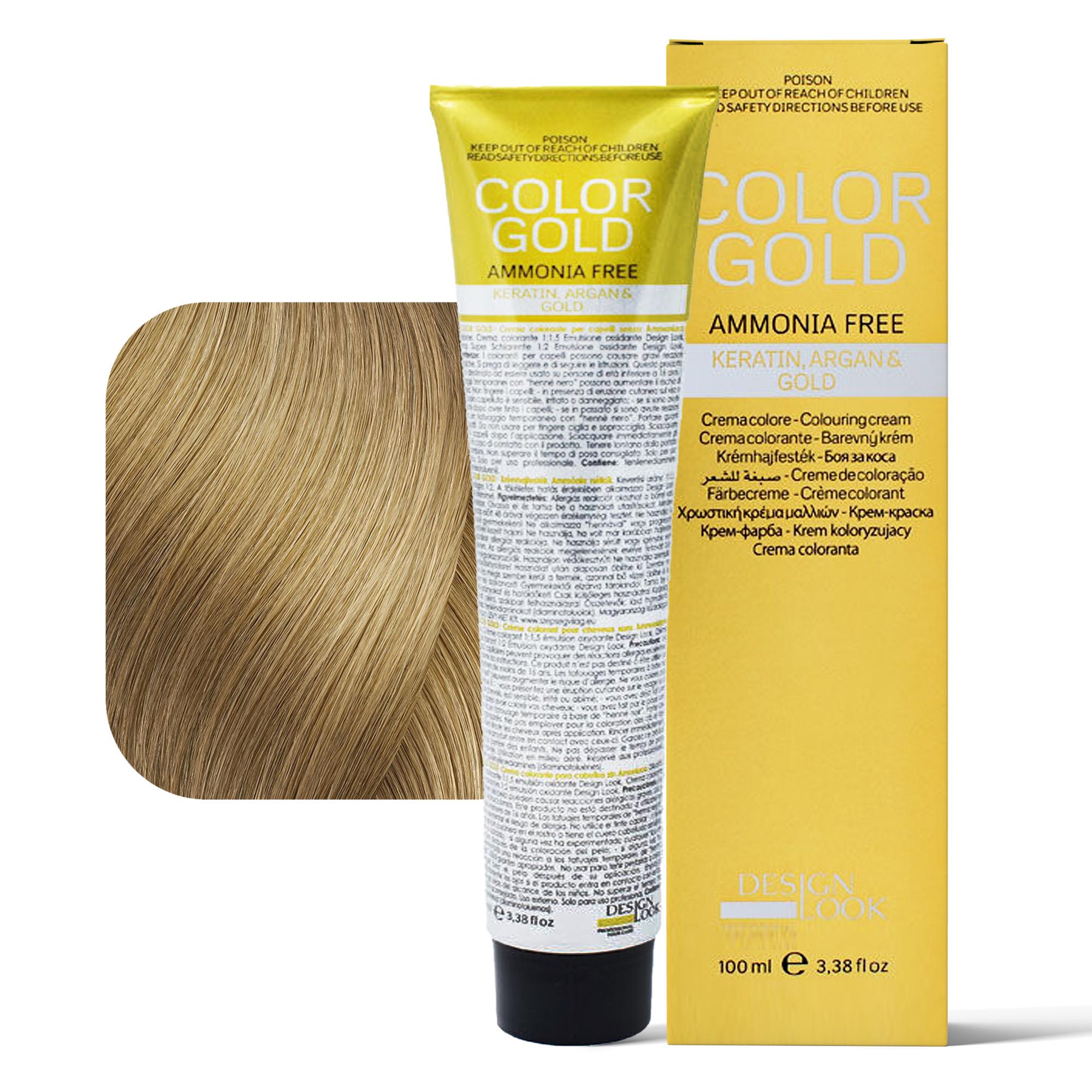 Design Look Color Gold Tintura per Capelli Senza Ammoniaca 100ml - 9.3