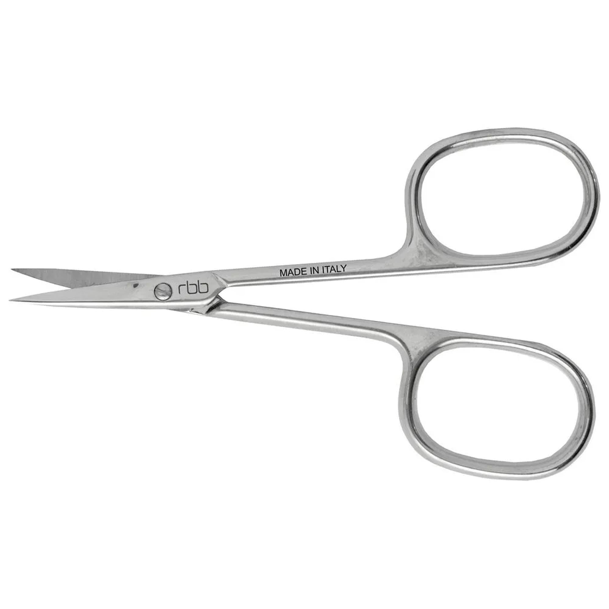 RBB Professional Forbicina Pelle Curva Acciaio Inox - 3.5