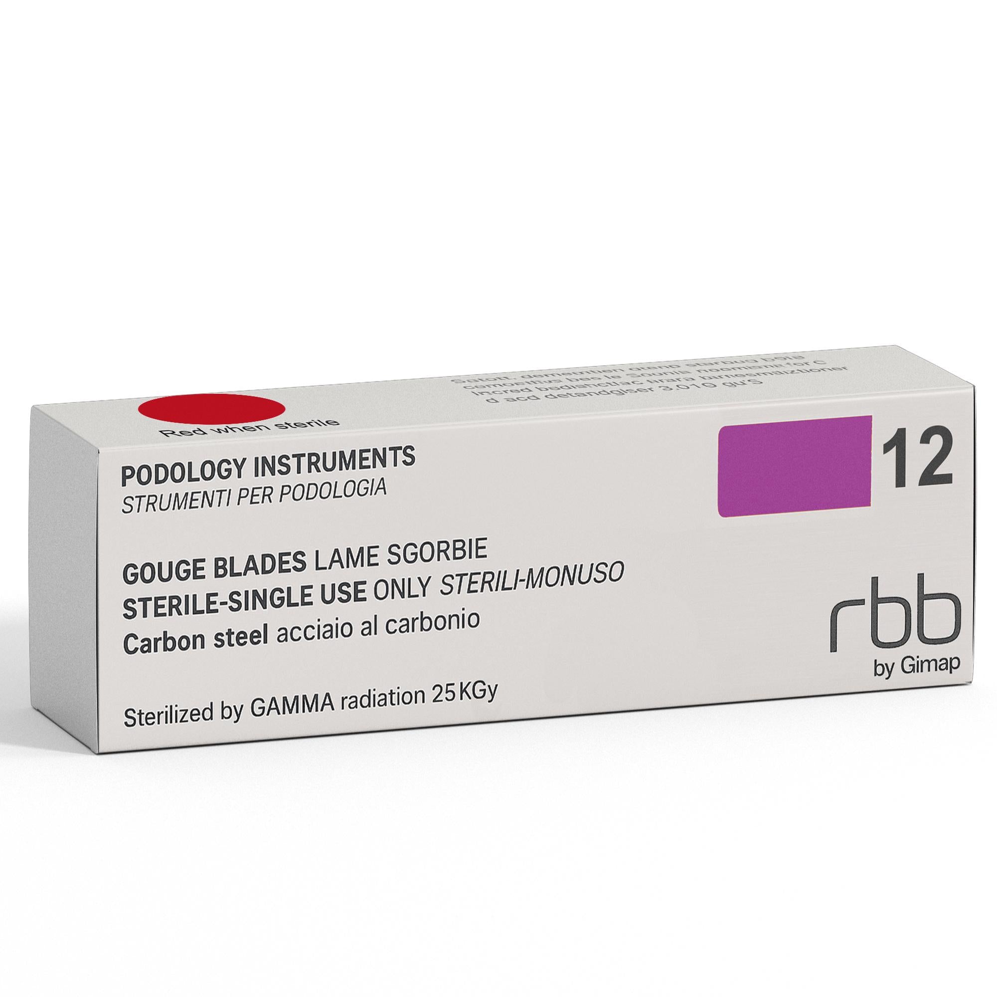 RBB Professional Lame Sgorbie Sterili 20pz - n.12