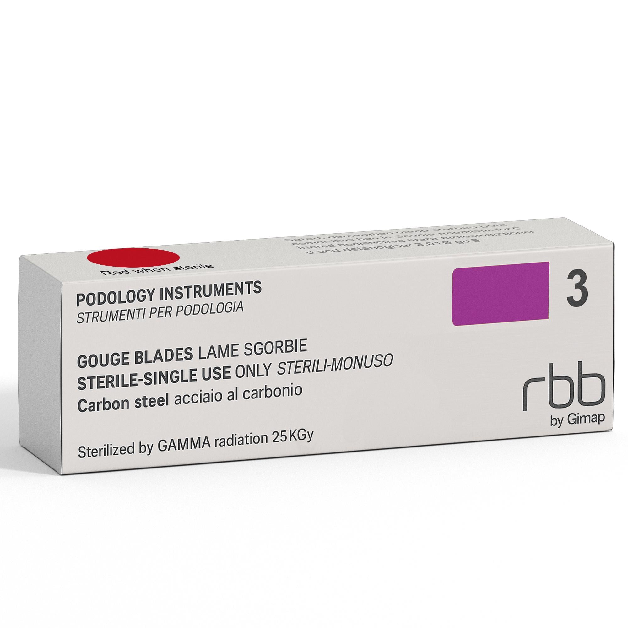 RBB Professional Lame Sgorbie Sterili 20pz - n.3