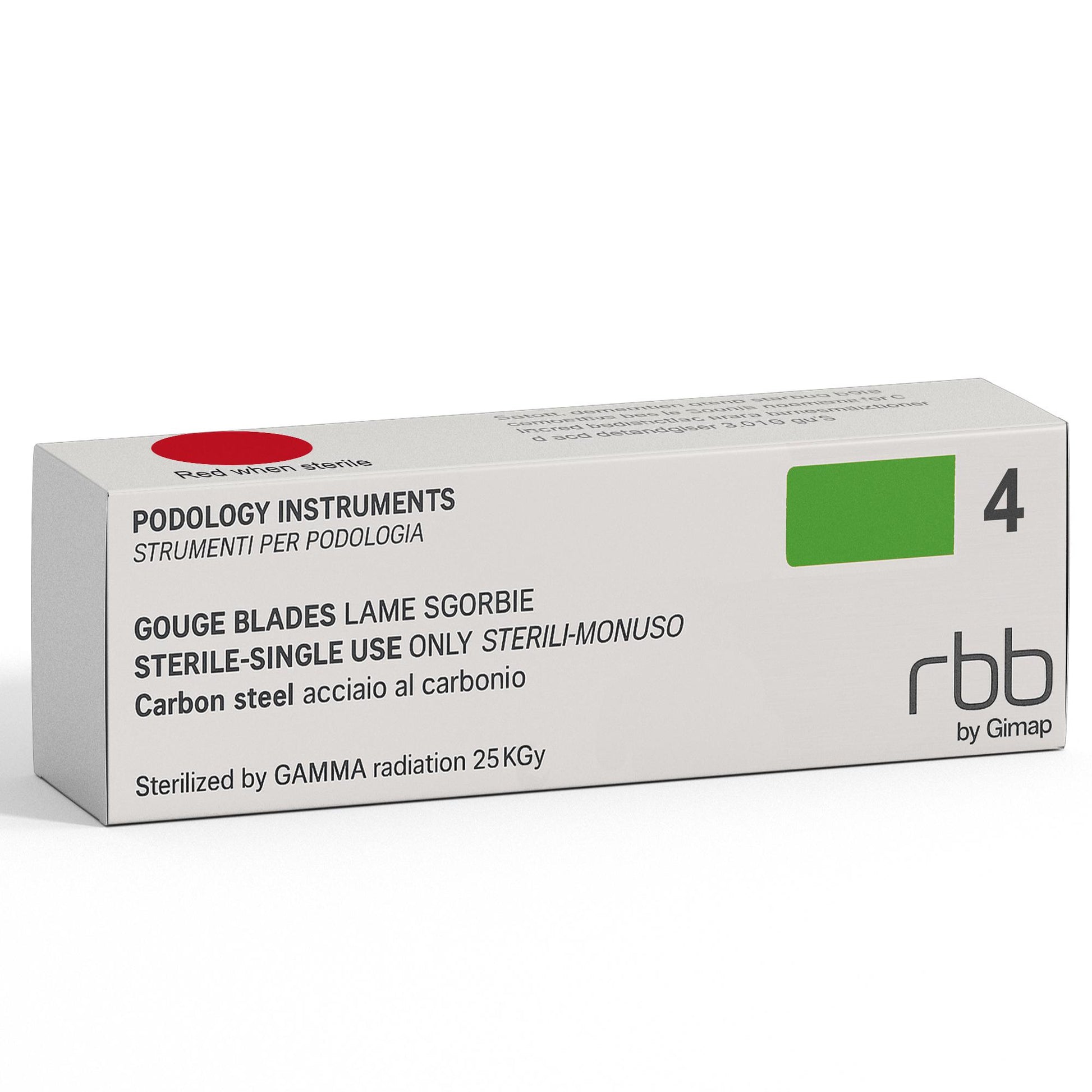 RBB Professional Lame Sgorbie Sterili 20pz - n.4
