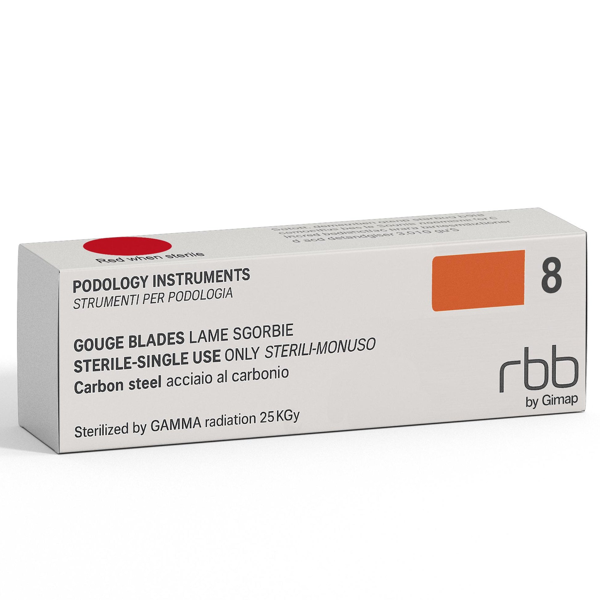 RBB Professional Lame Sgorbie Sterili 20pz - n.8