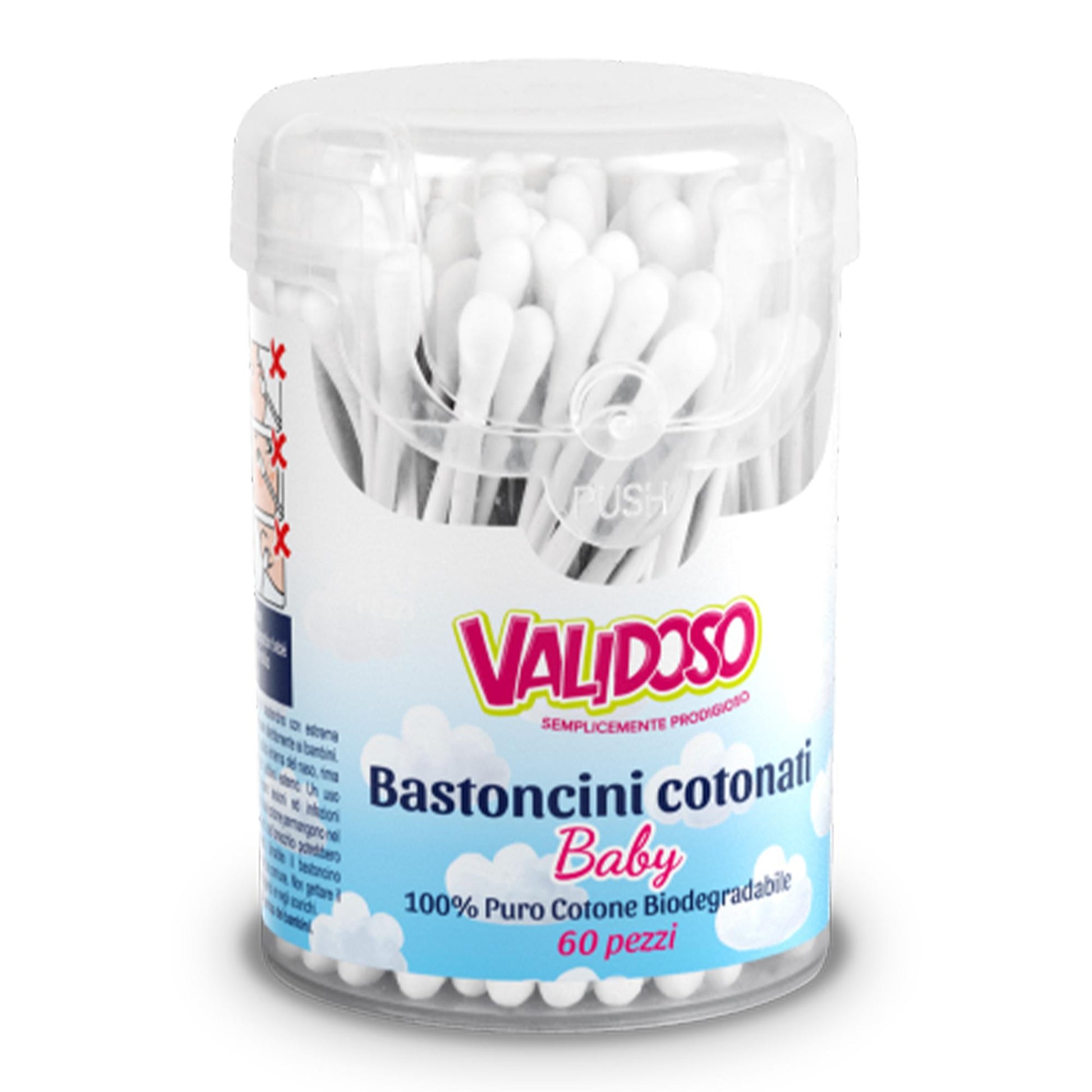 Validoso Bastoncini Cotton Fioc Baby - 60pz
