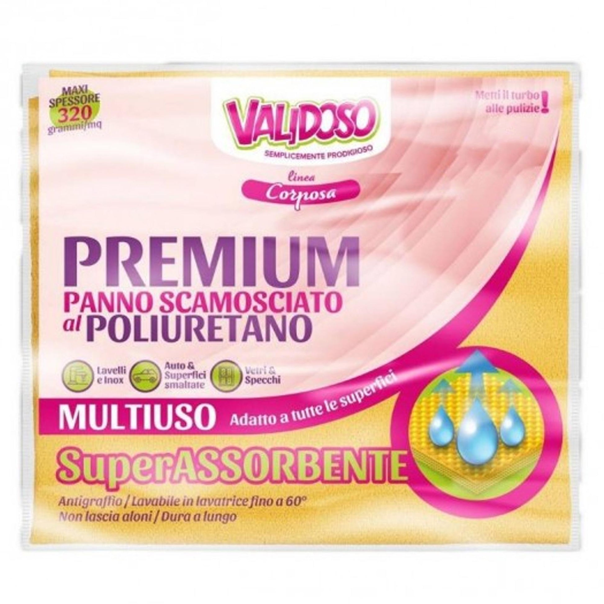 Validoso Panno Scamosciato al Poliuretano - 50x60cm