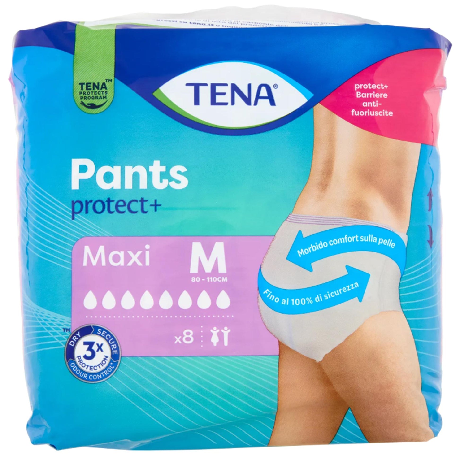 Tena Pants Protect+ Maxi Misura M - 8pz