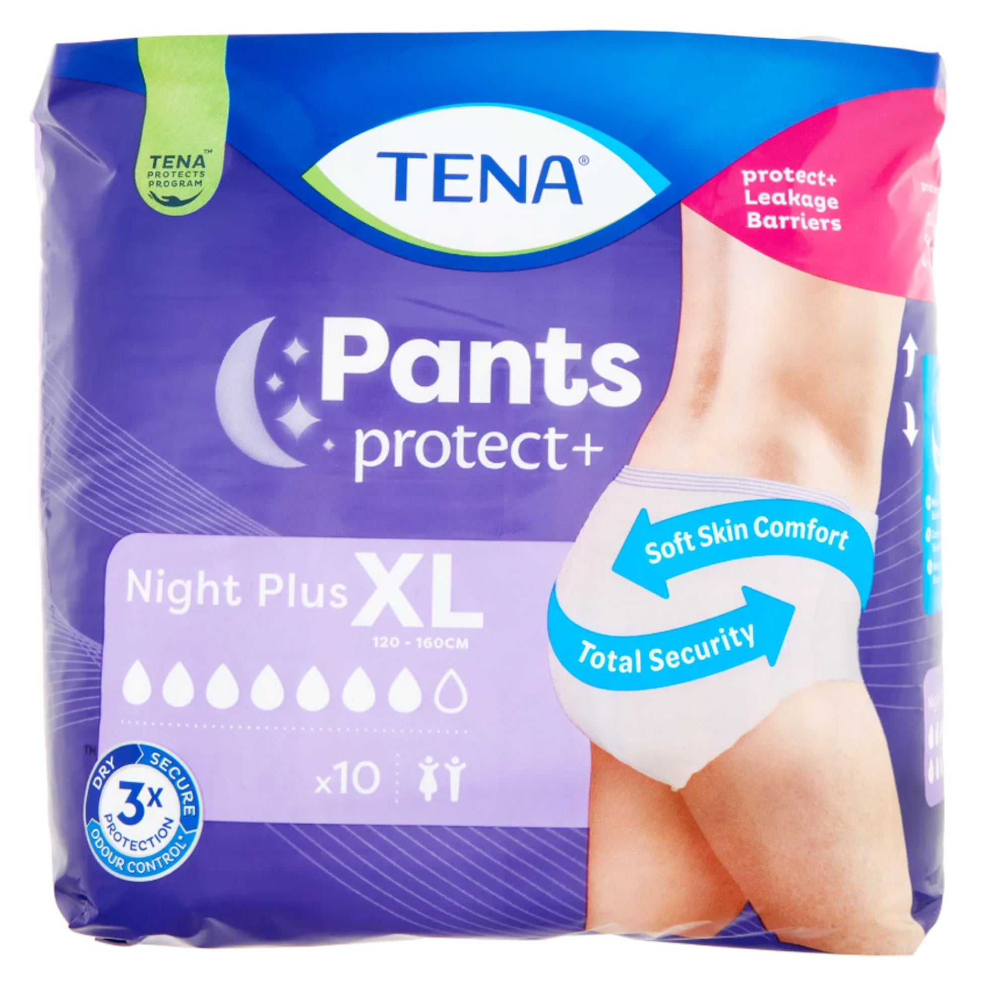 Tena Pants Protect+ Night Plus Misura XL - 10pz